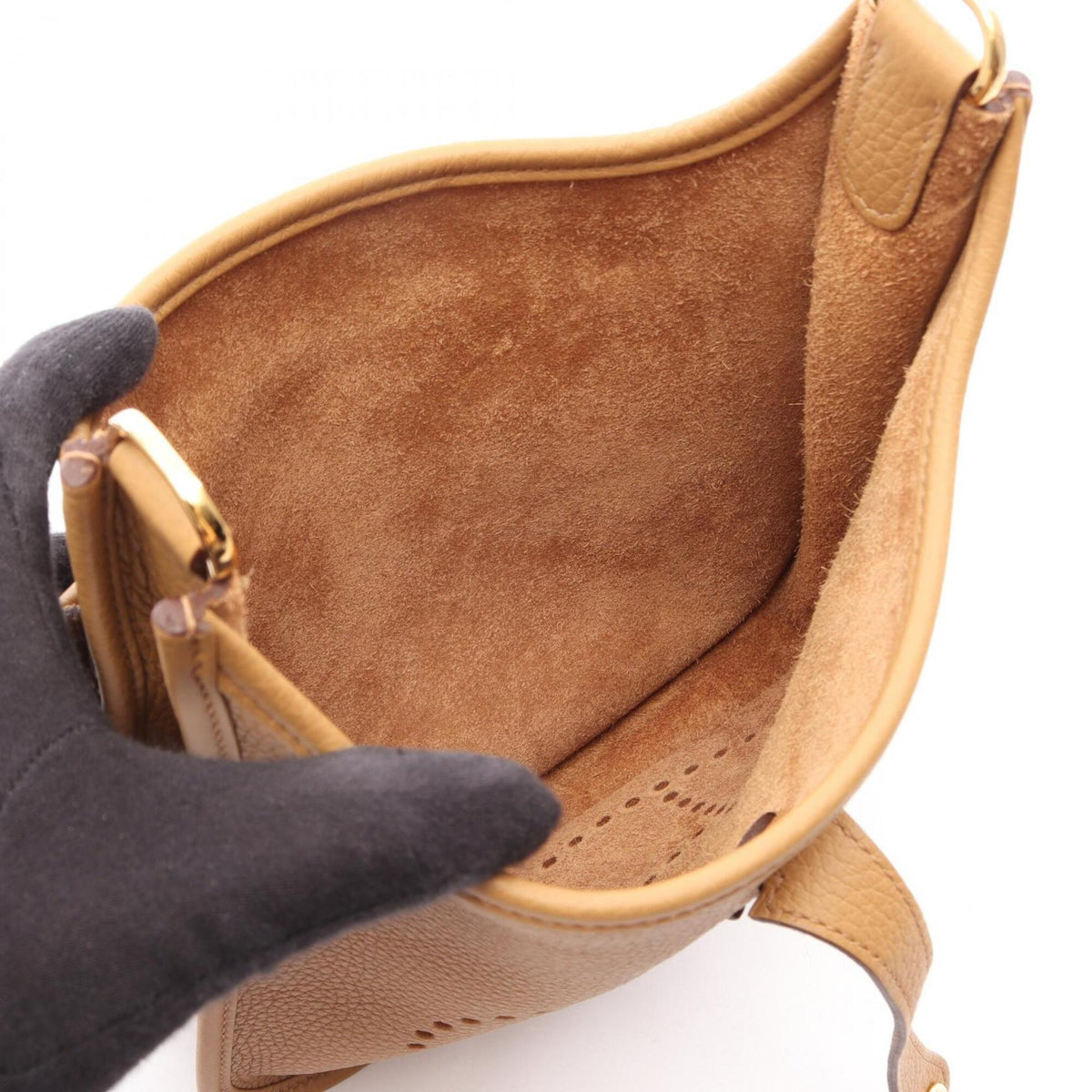 Hermes Brown Taurillon Clemence Leather Shoulder Bag (Pre-Owned)