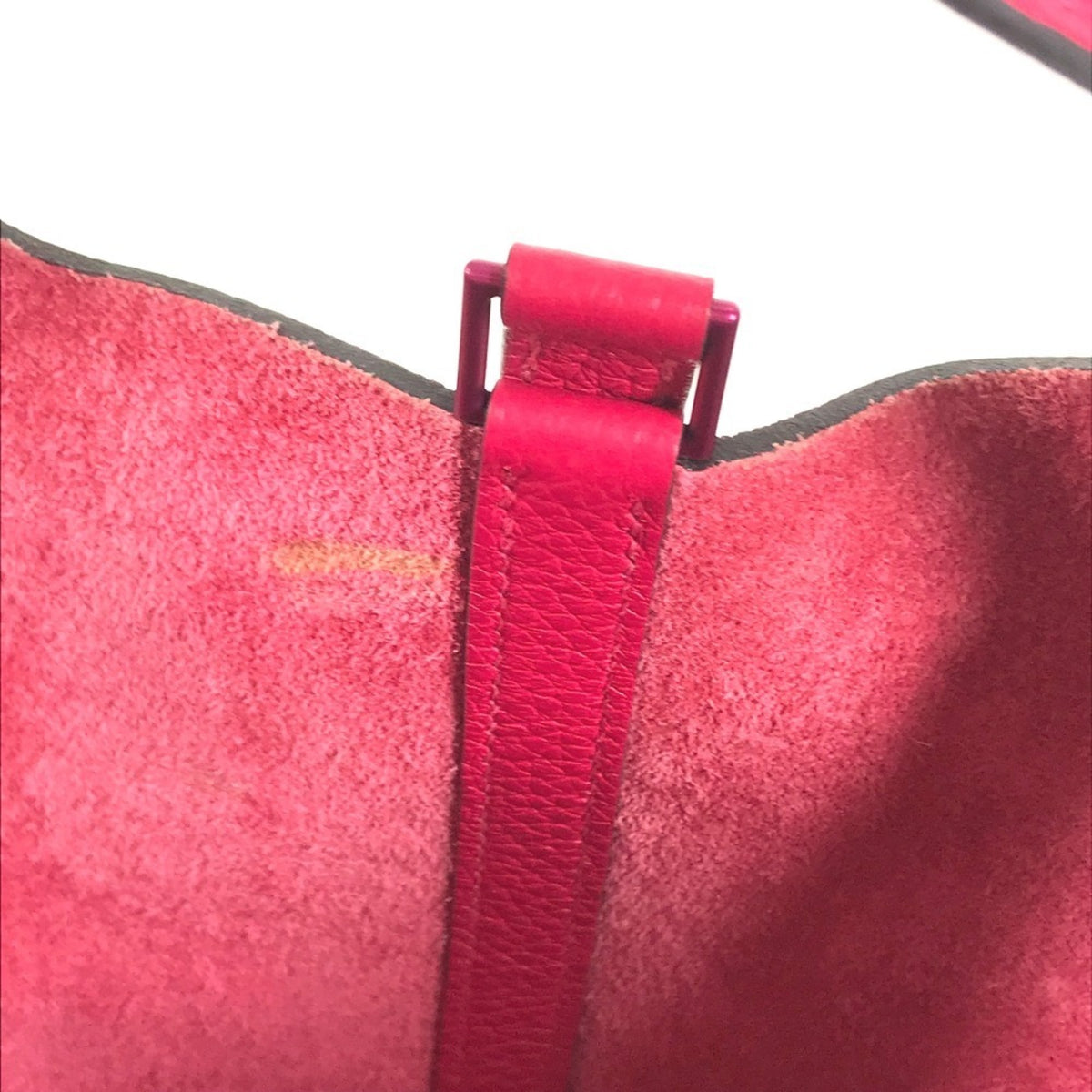 Hermes Pink Taurillon Clemence Leather Handbag (Pre-Owned)