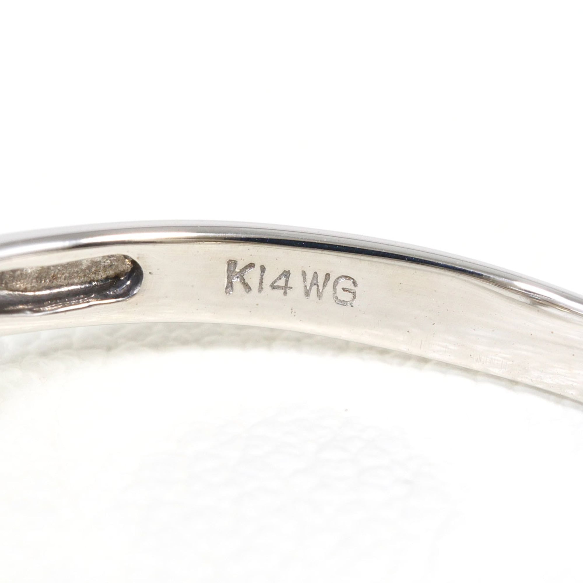 Unbranded White Gold White Gold (14K) Band Ring (Pre-Owned)