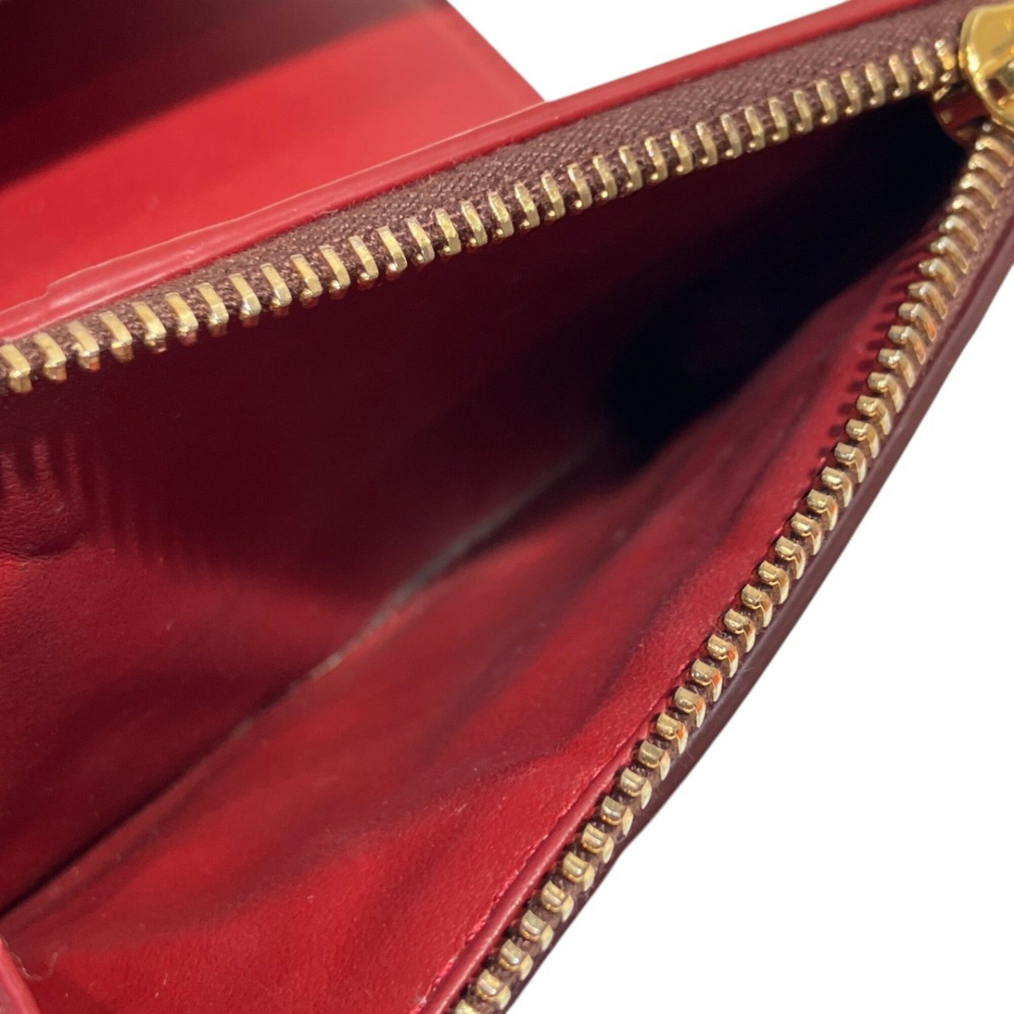 Bottega Veneta Bordeaux Leather Wallet (Tri-Fold) (Pre-Owned)