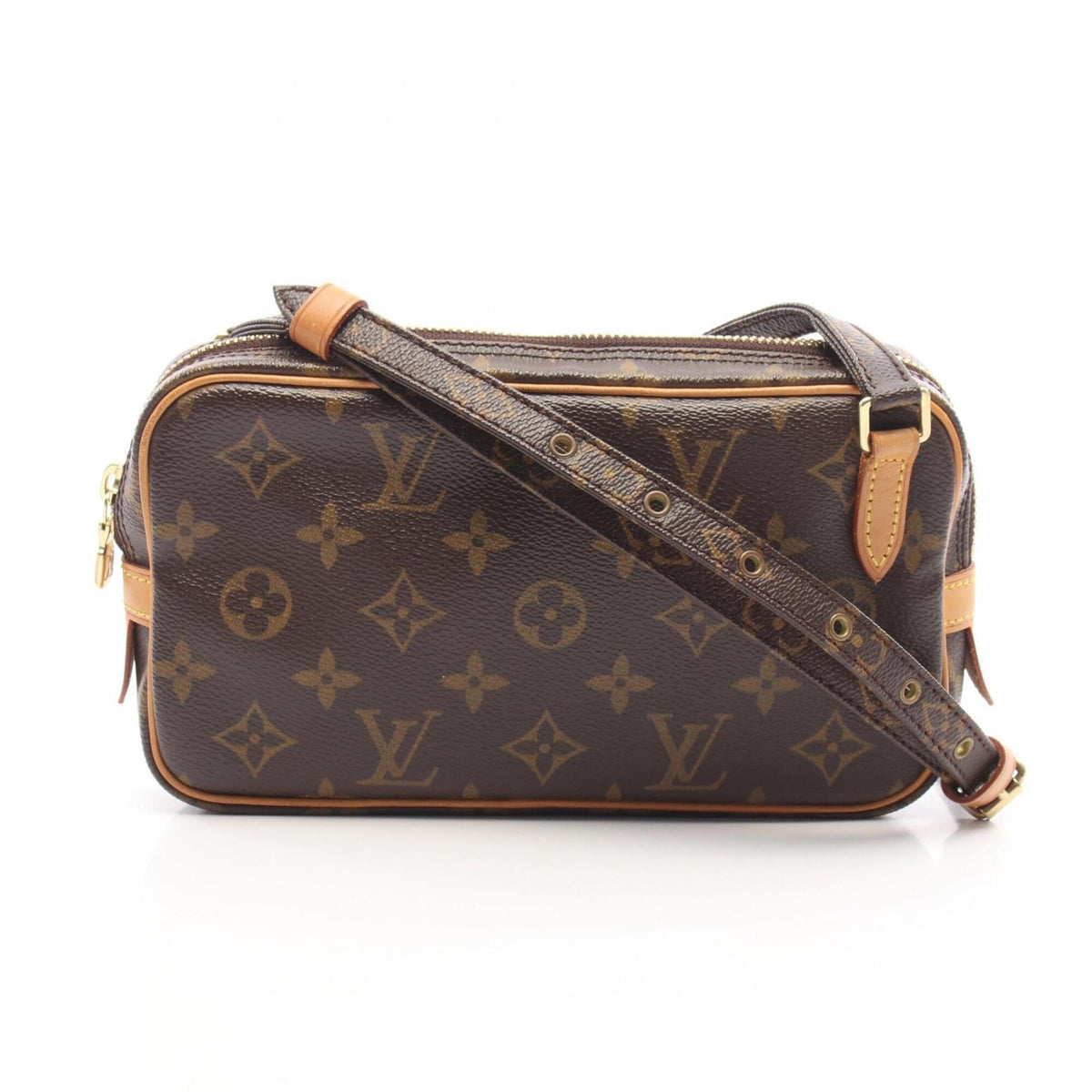 Louis Vuitton Brown Monogram Coated Canvas Handbag Shoulder Bag (Pre-Owned)