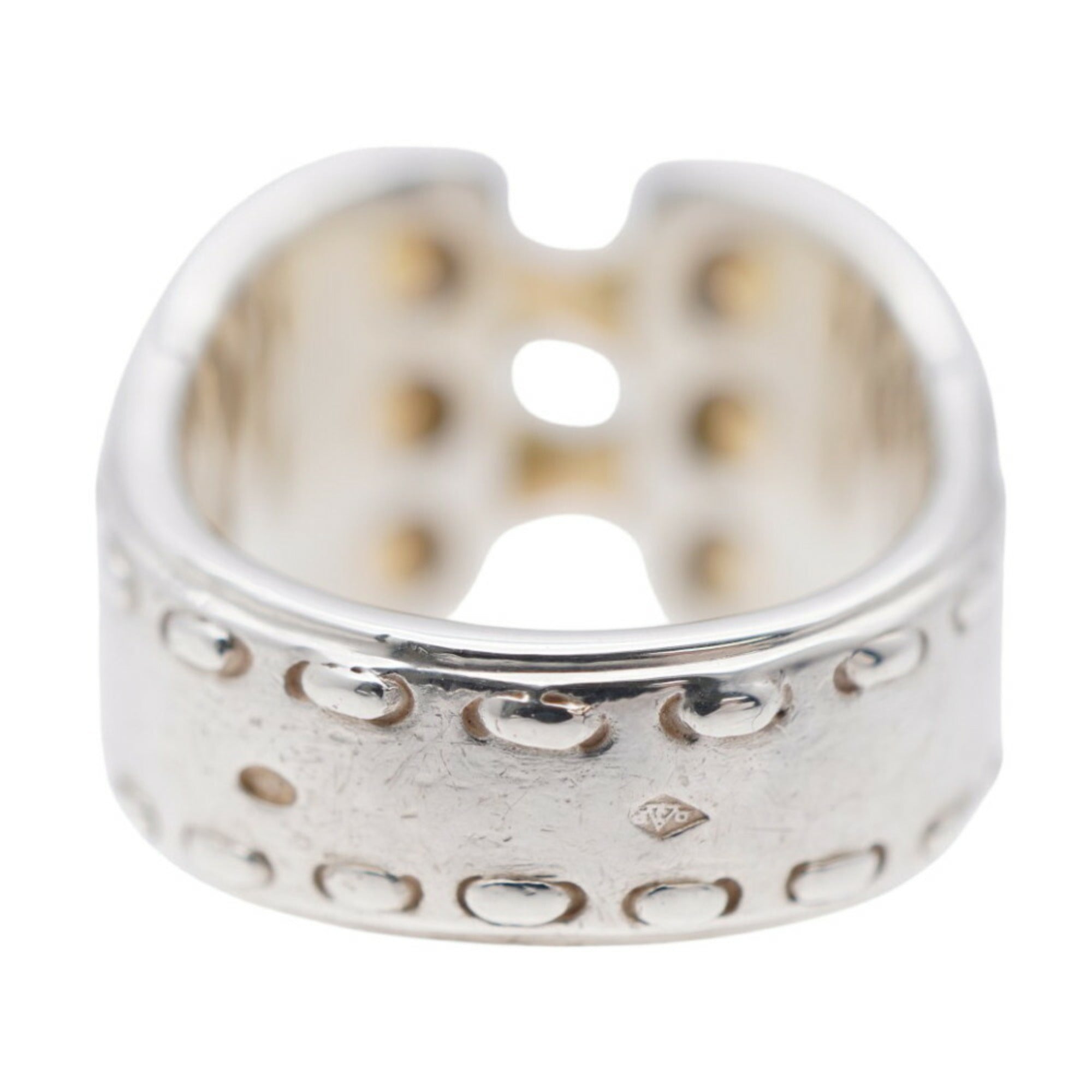 Hermes Yellow Gold (18K) Silver 925 Band Ring (Pre-Owned)