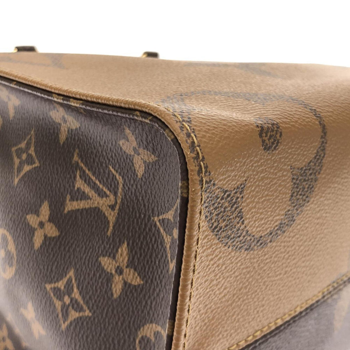 Louis Vuitton Monogram Marron Coated Canvas Handbag (Pre-Owned)