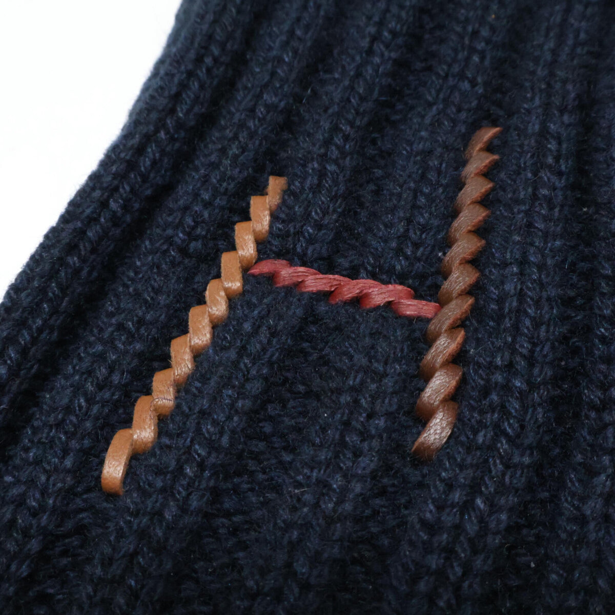 Hermes Navy Cashmere Warm Gloves (Pre-Owned)