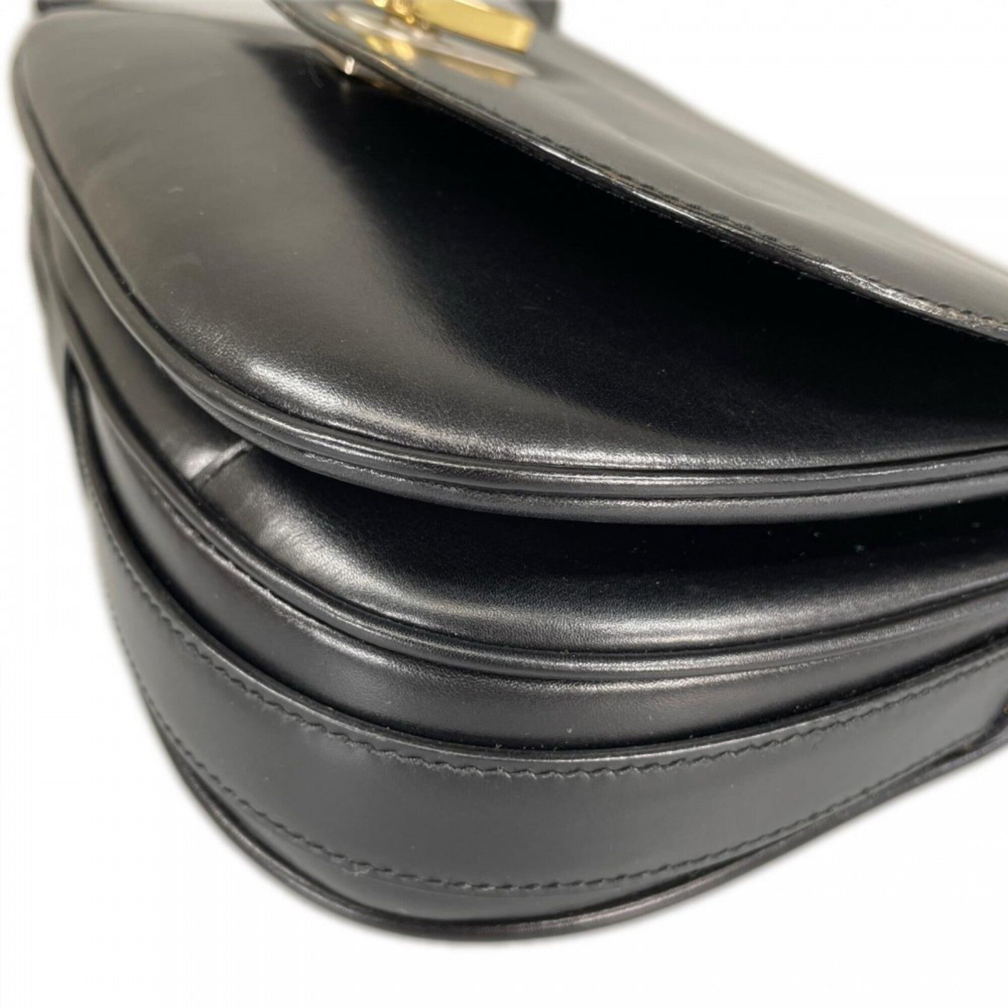 Celine Black Leather Shoulder Bag (Pre-Owned)