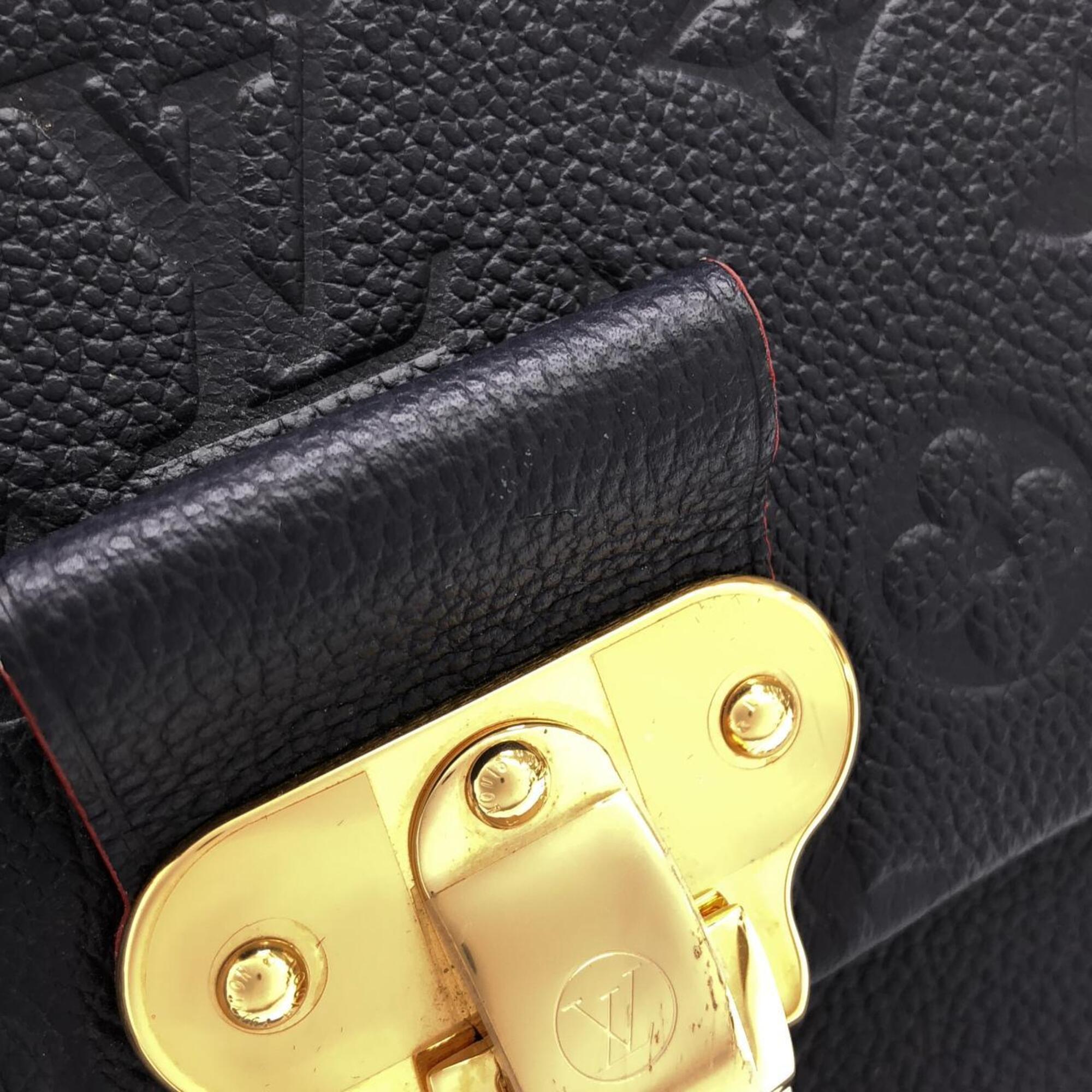 Louis Vuitton Marine Rouge Leather Shoulder Bag (Pre-Owned)