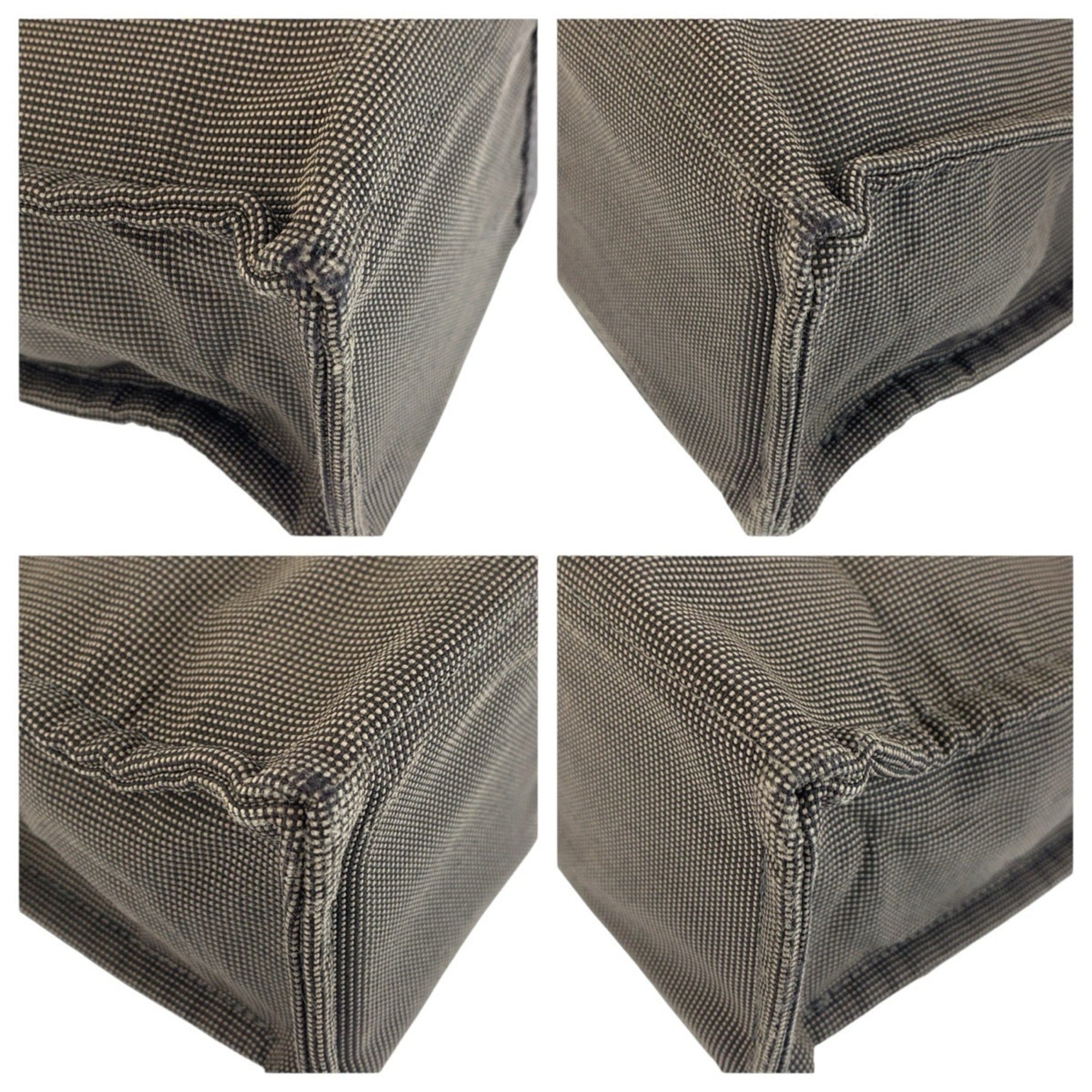 Hermes Gray Polyamide Handbag Tote Bag (Pre-Owned)