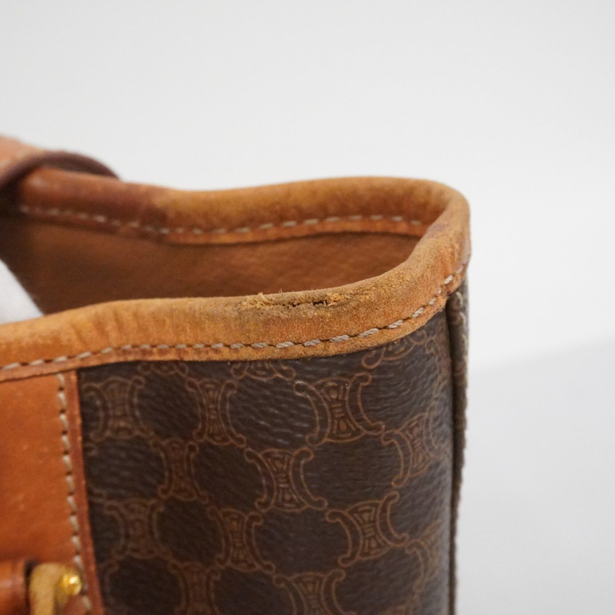 Celine Brown Pvc Tote Bag (Pre-Owned)