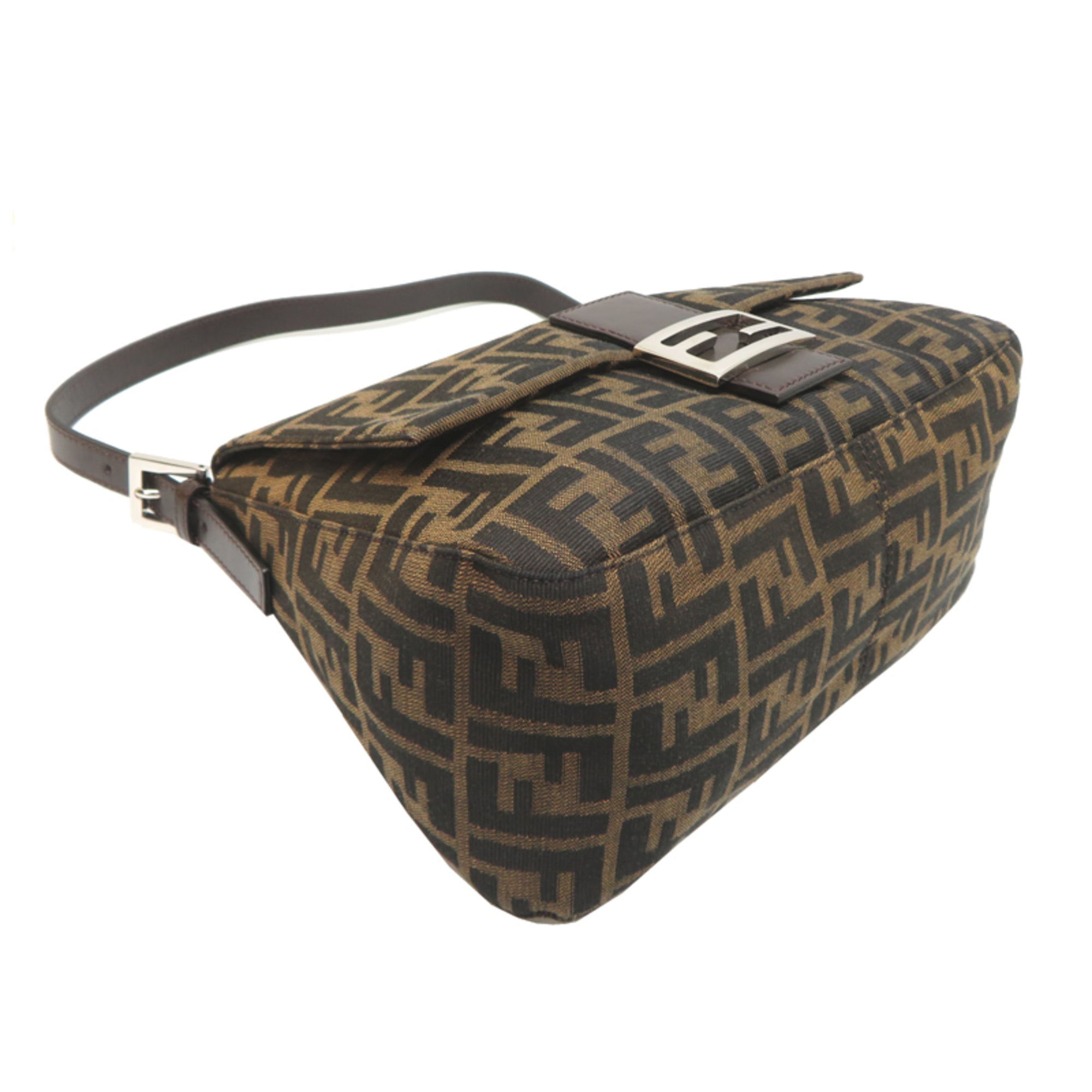 Fendi Brown Canvas Handbag (Pre-Owned)