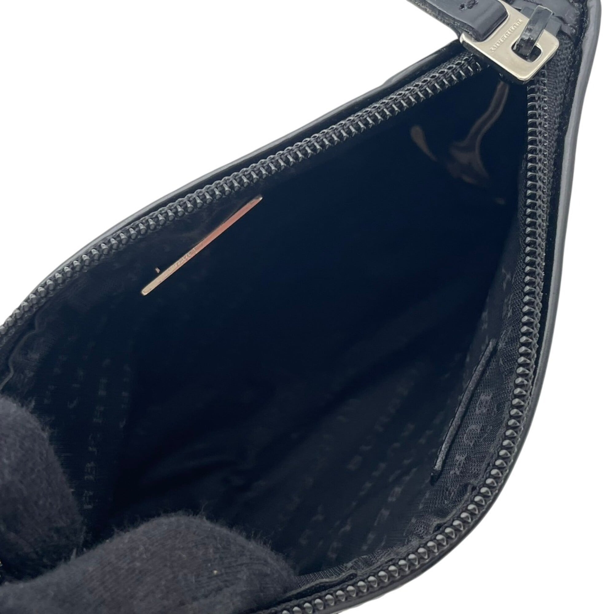Burberry Beige Black Pvc Leather Pouch (Pre-Owned)
