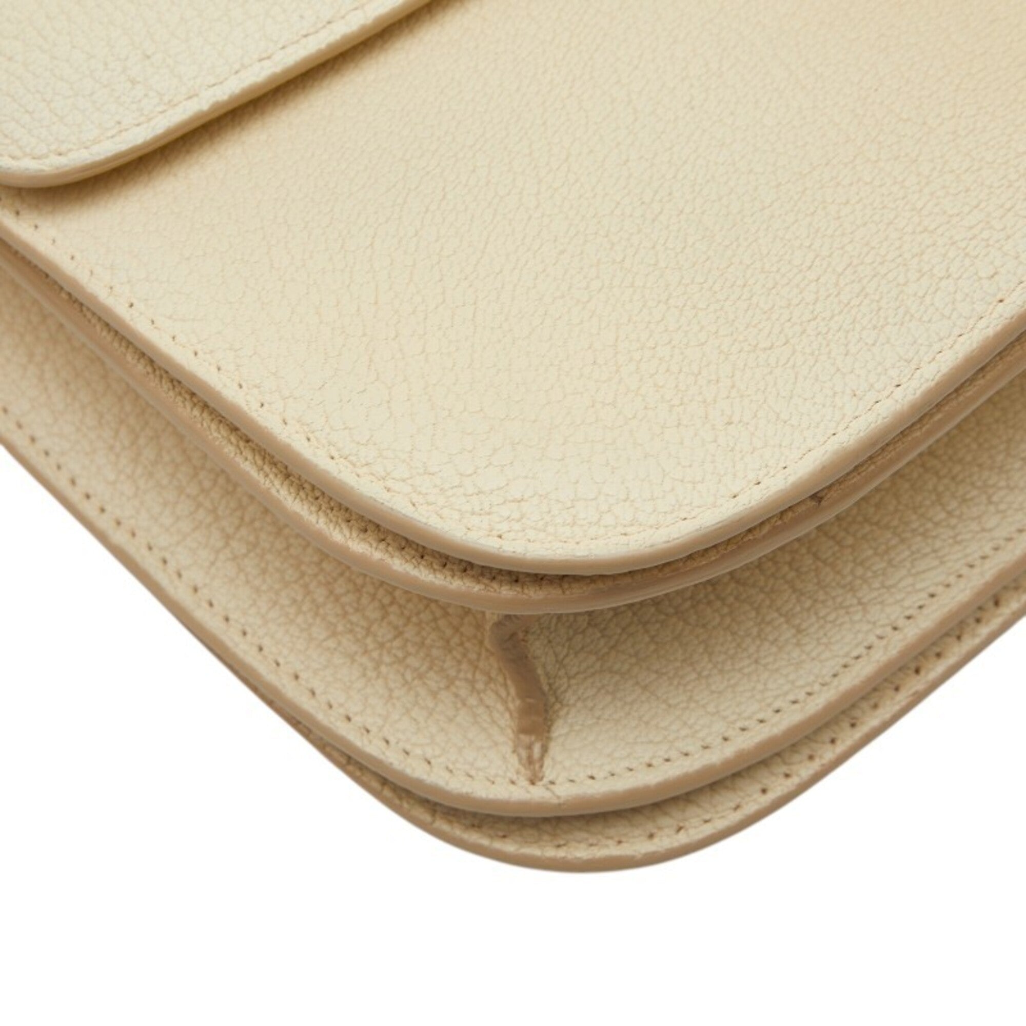 Celine Ivory Leather Shoulder Bag (Pre-Owned)