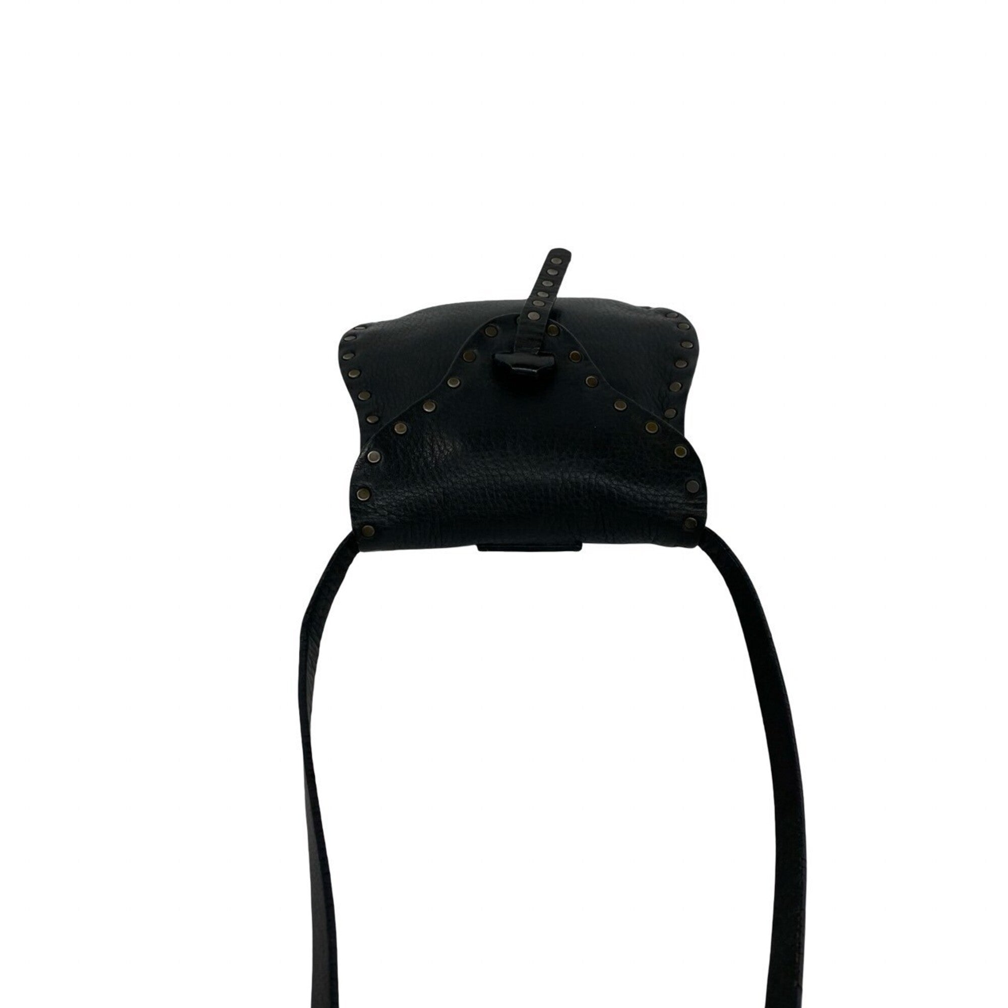 Celine Black Leather Pochette Shoulder Bag (Pre-Owned)