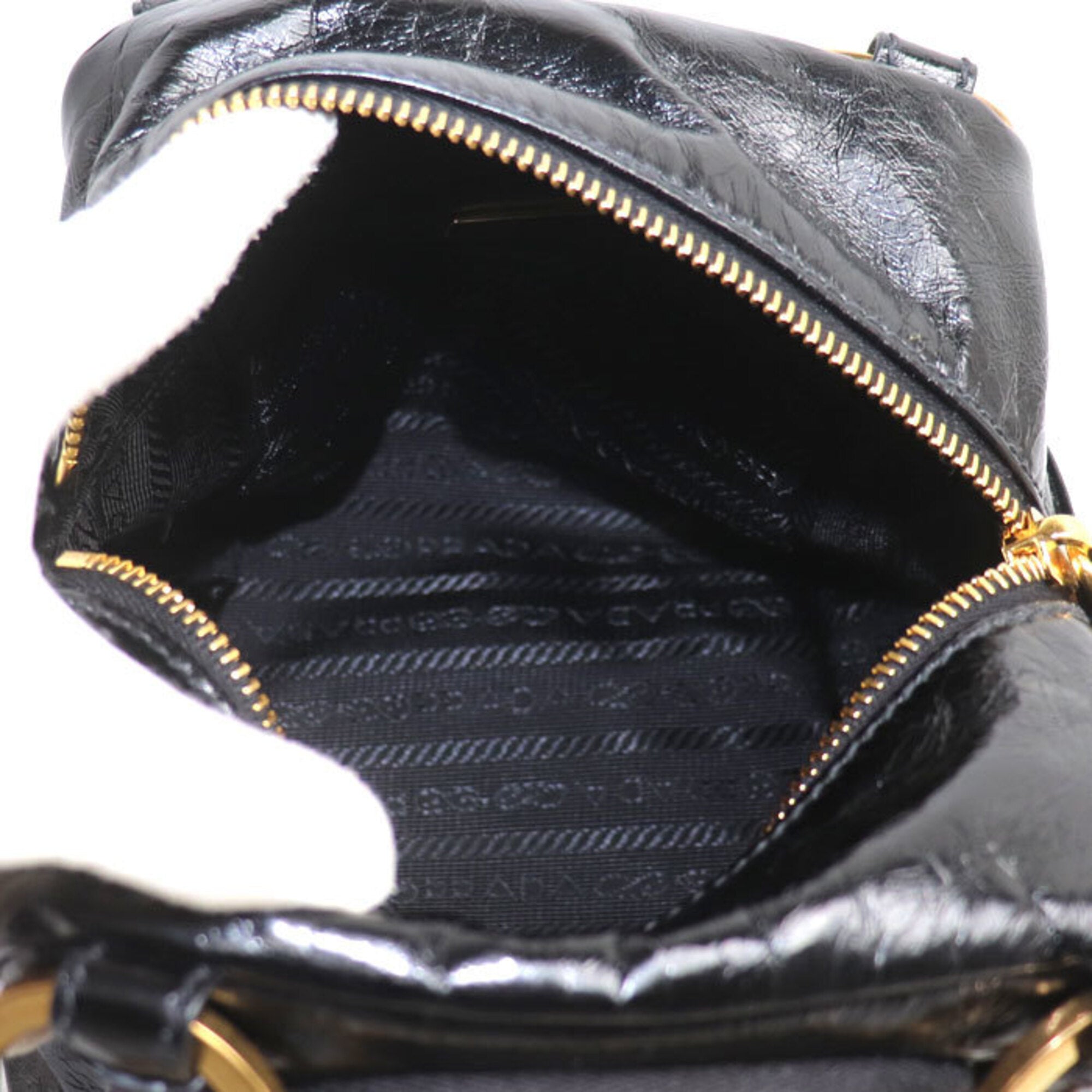 Prada Black Leather Handbag (Pre-Owned)