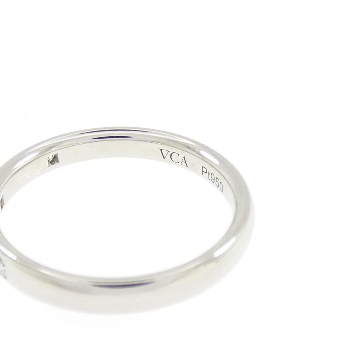Van Cleef & Arpels Platinum 950 Band Ring (Pre-Owned)