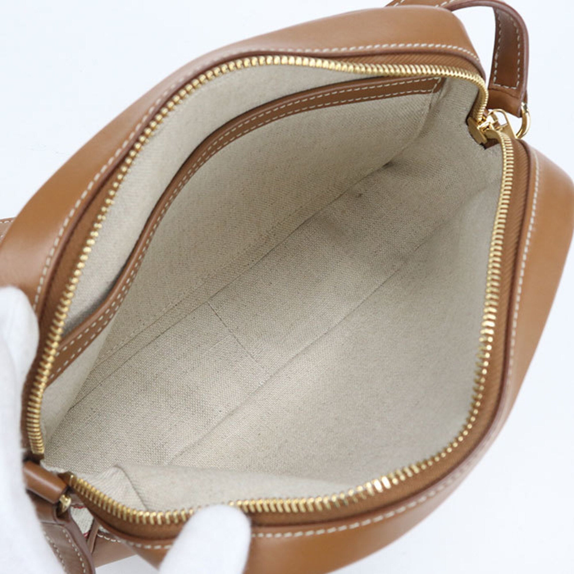 Celine Brown Canvas Shoulder Bag (Pre-Owned)