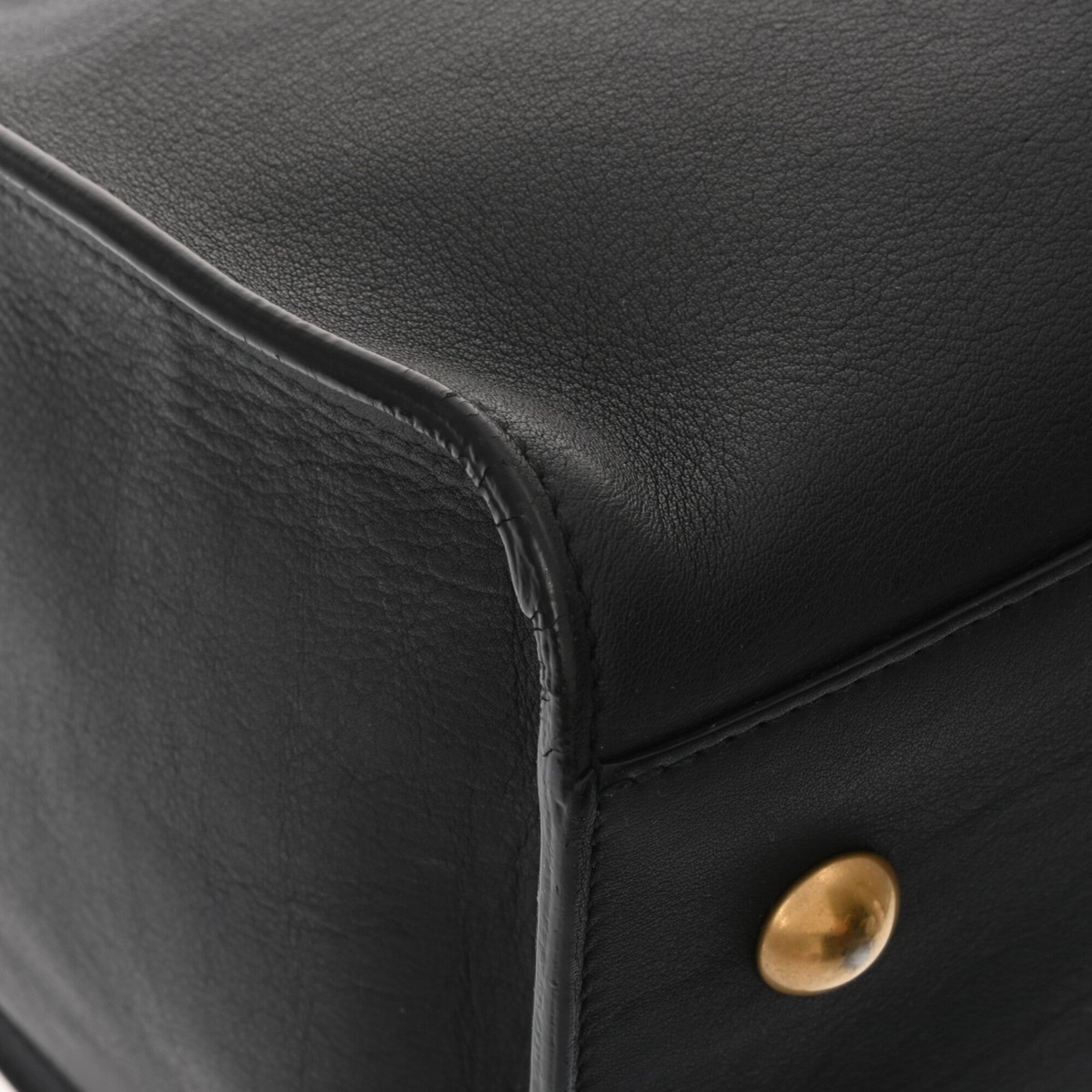 Saint Laurent Black Leather Handbag (Pre-Owned)