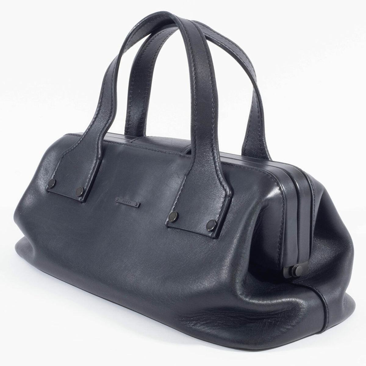 Gucci Black Leather Handbag (Pre-Owned)