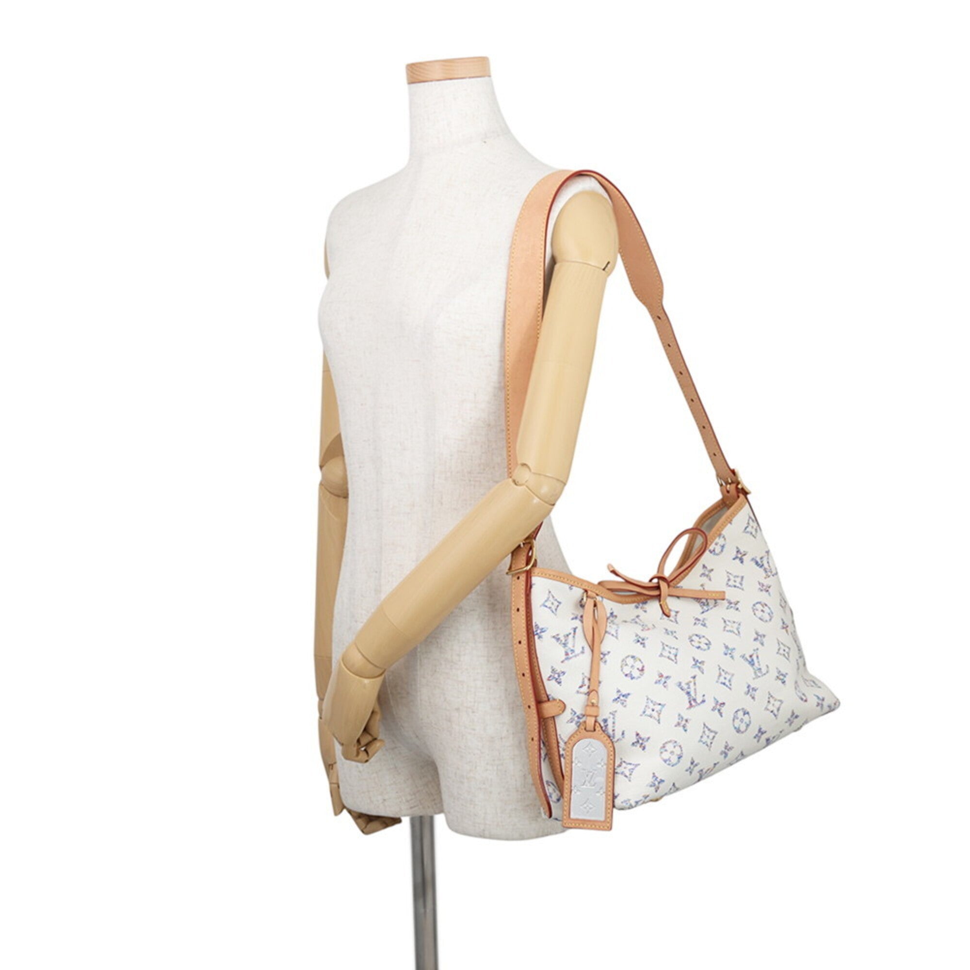 Louis Vuitton Monogram Off-White Or Monogram Handbag Pouch Shoulder Bag (Pre-Owned)