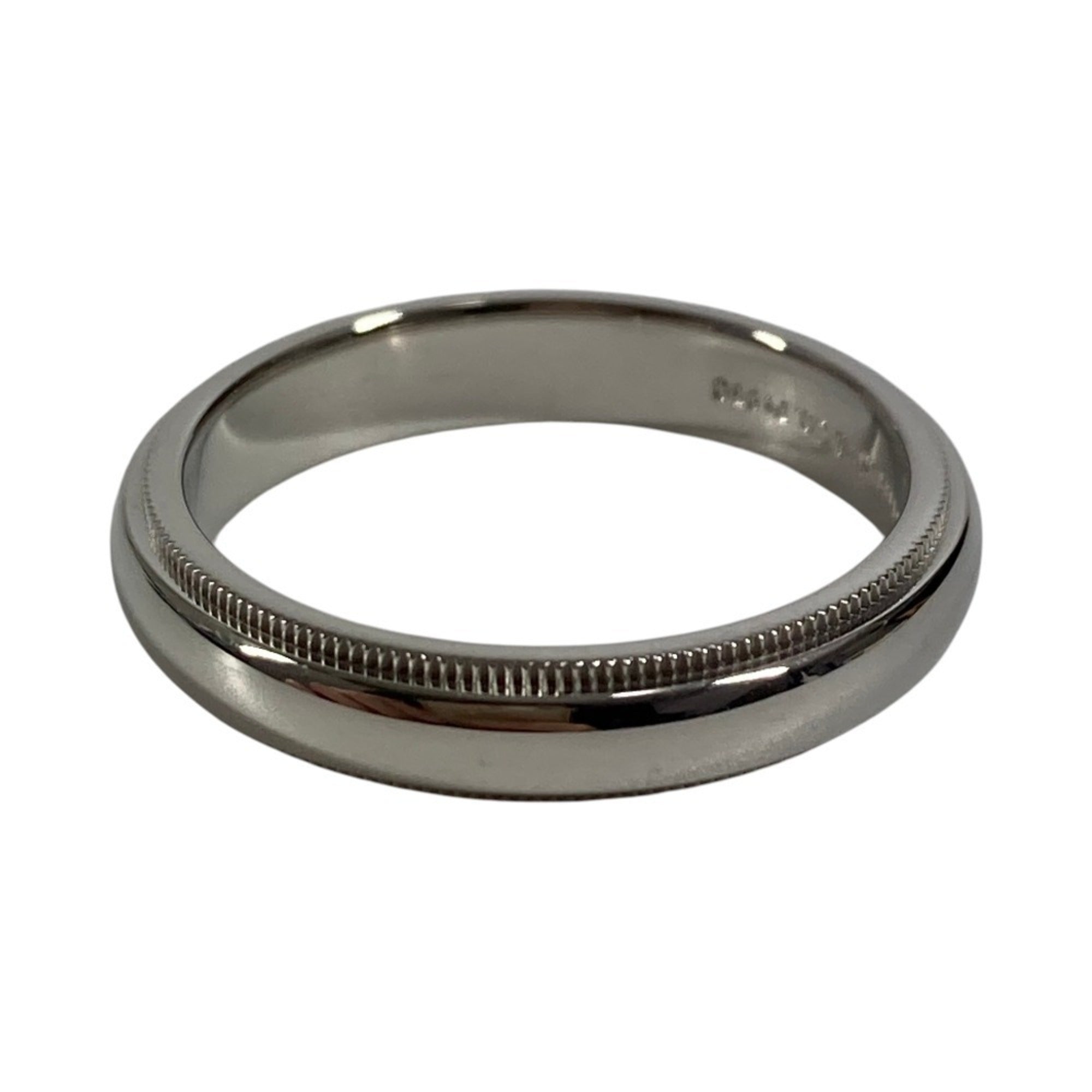 Tiffany Platinum Platinum 950 Band Ring (Pre-Owned)