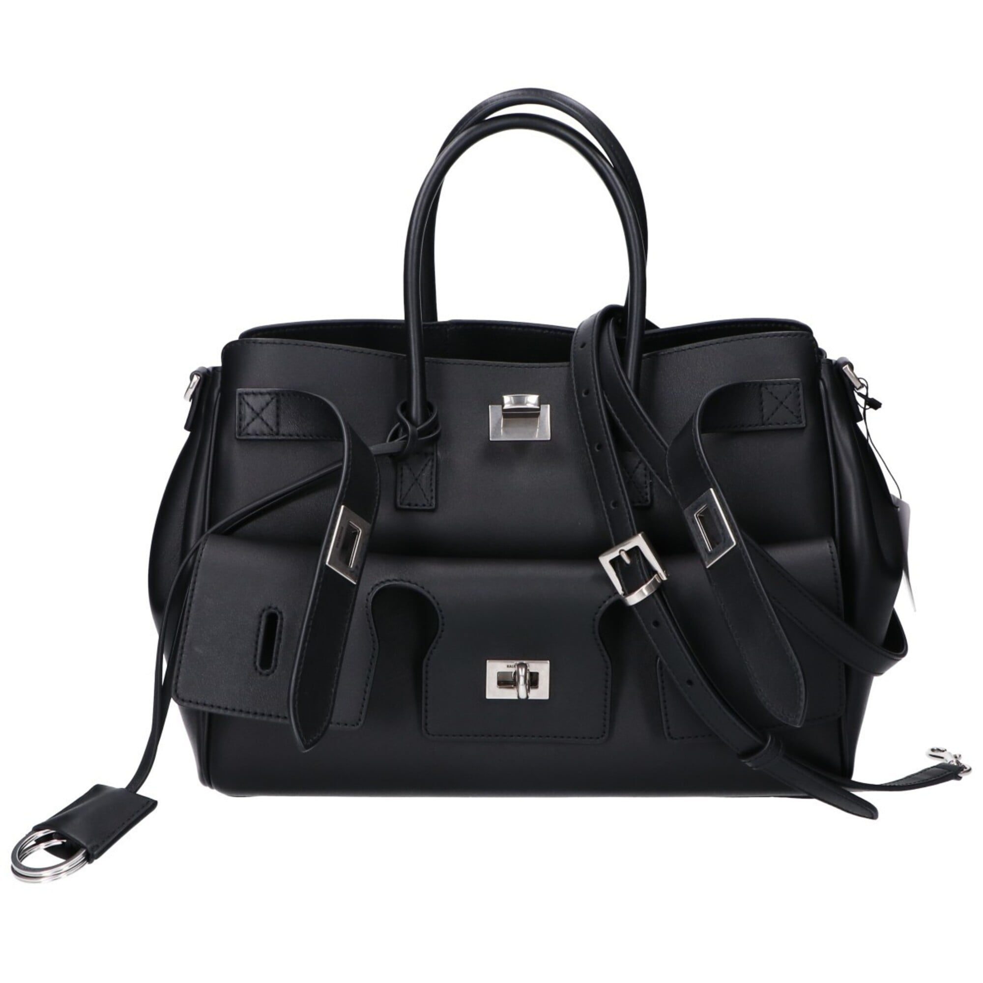 Balenciaga Black Leather Shoulder Bag (Pre-Owned)