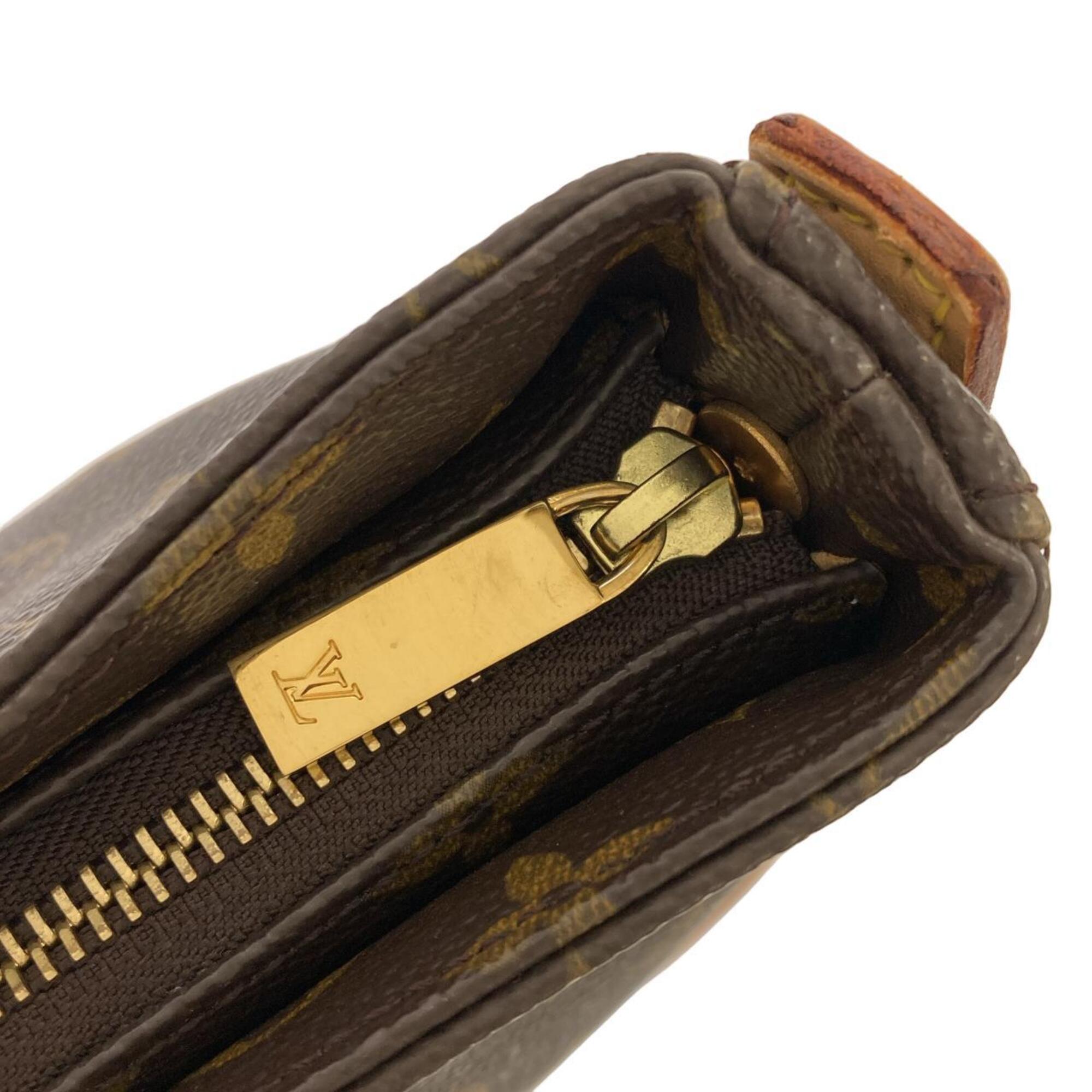 Louis Vuitton Marron Coated Canvas Shoulder Bag (Pre-Owned)