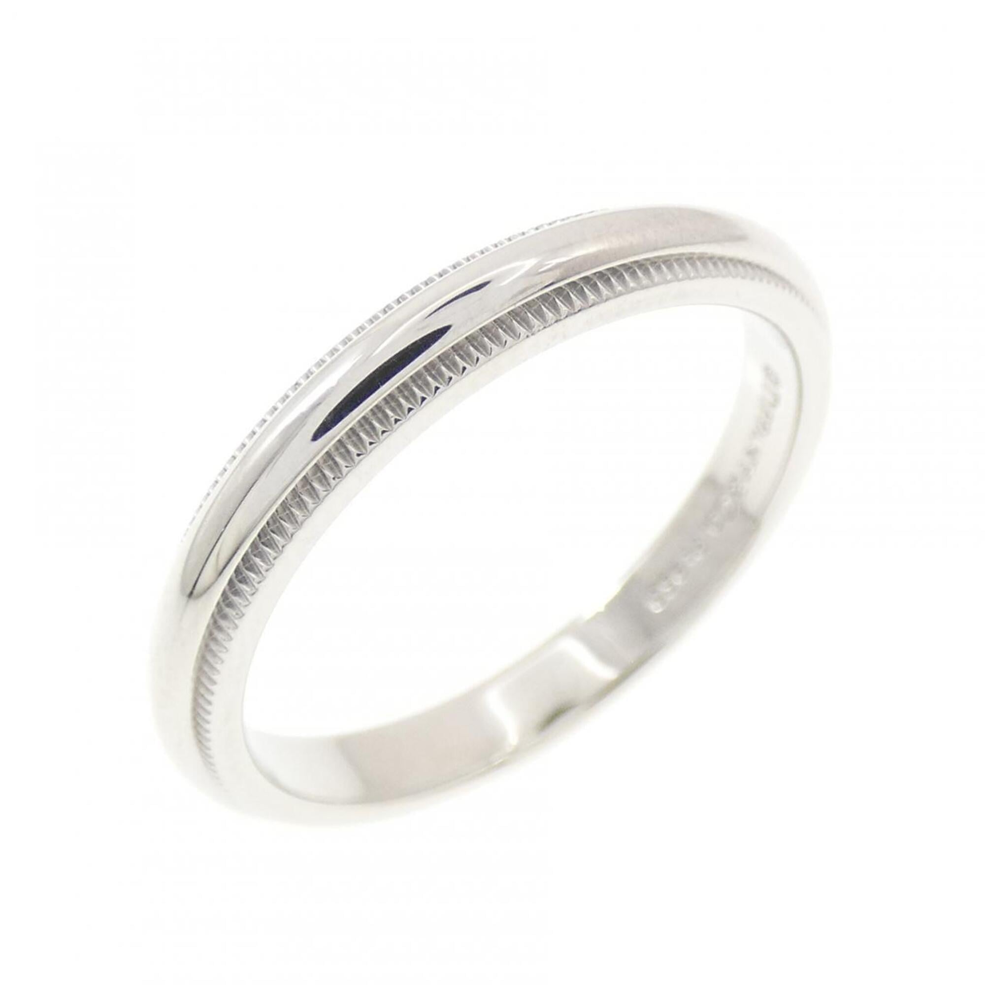 Tiffany Silver Platinum 950 Band Ring (Pre-Owned)
