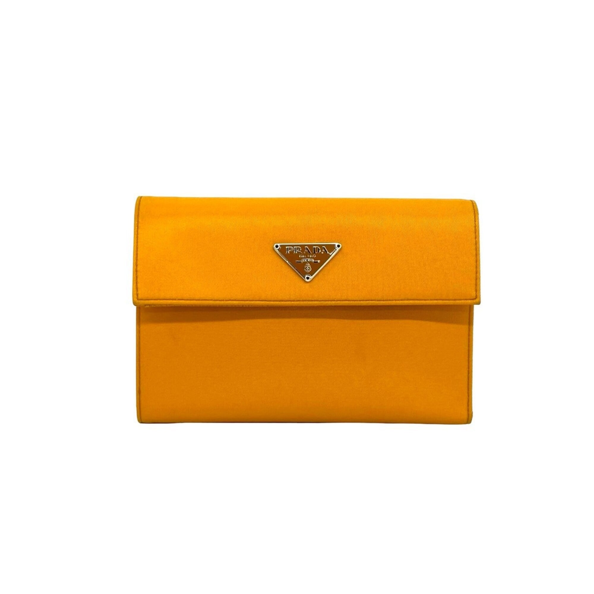 Prada Orange Nylon Wallet (Bi-Fold) (Pre-Owned)