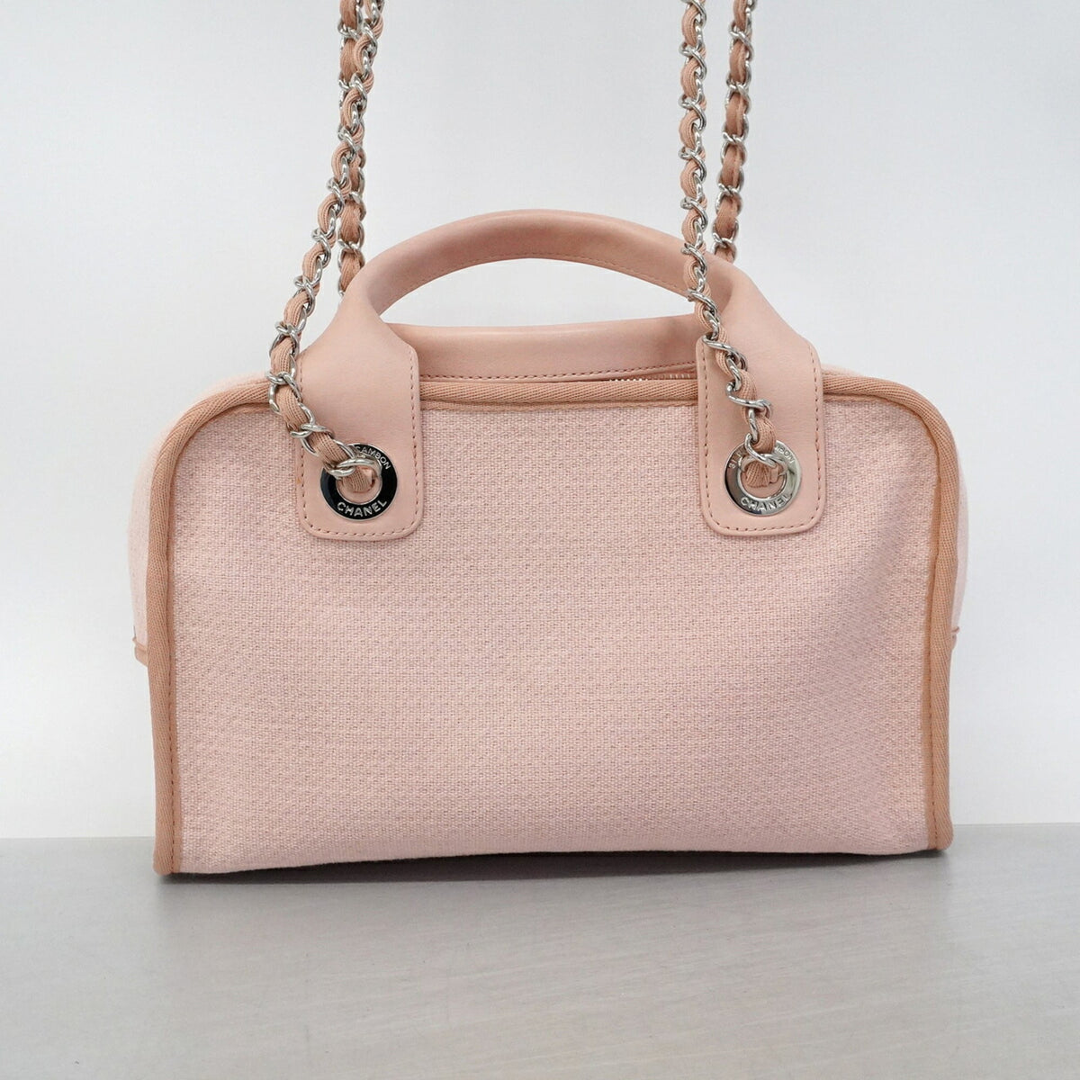 Chanel Pink Canvas Handbag (Pre-Owned)