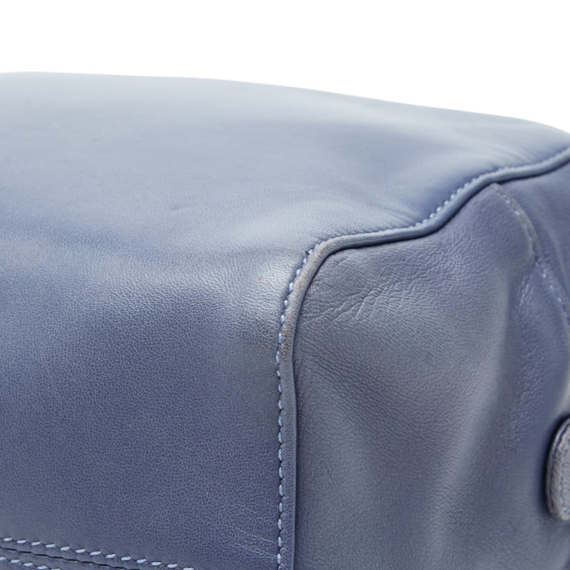 Loewe Blue Leather Handbag (Pre-Owned)