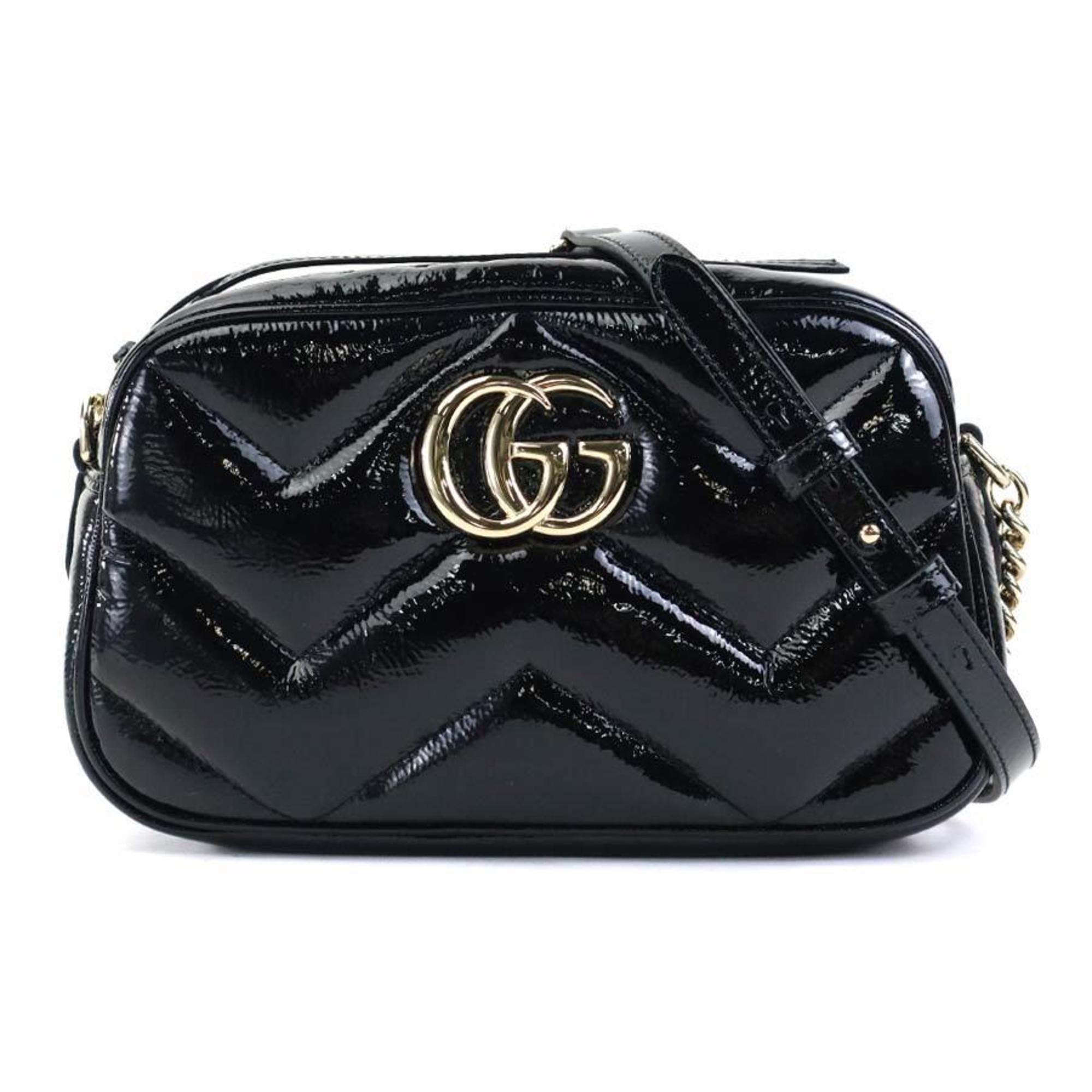Gucci Black Patent Leather Shoulder Bag (Pre-Owned)