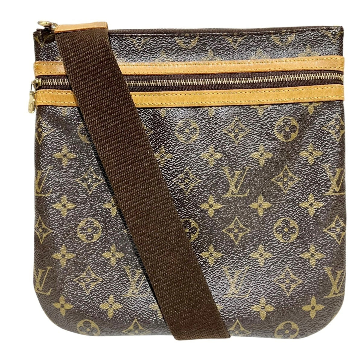 Louis Vuitton Brown Galle Monogram Pochette Shoulder Bag (Pre-Owned)