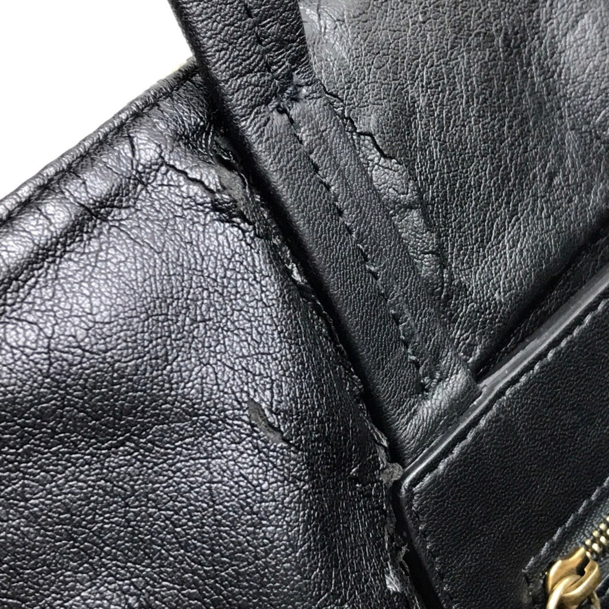 Celine Beige Black Canvas Leather Tote Bag (Pre-Owned)