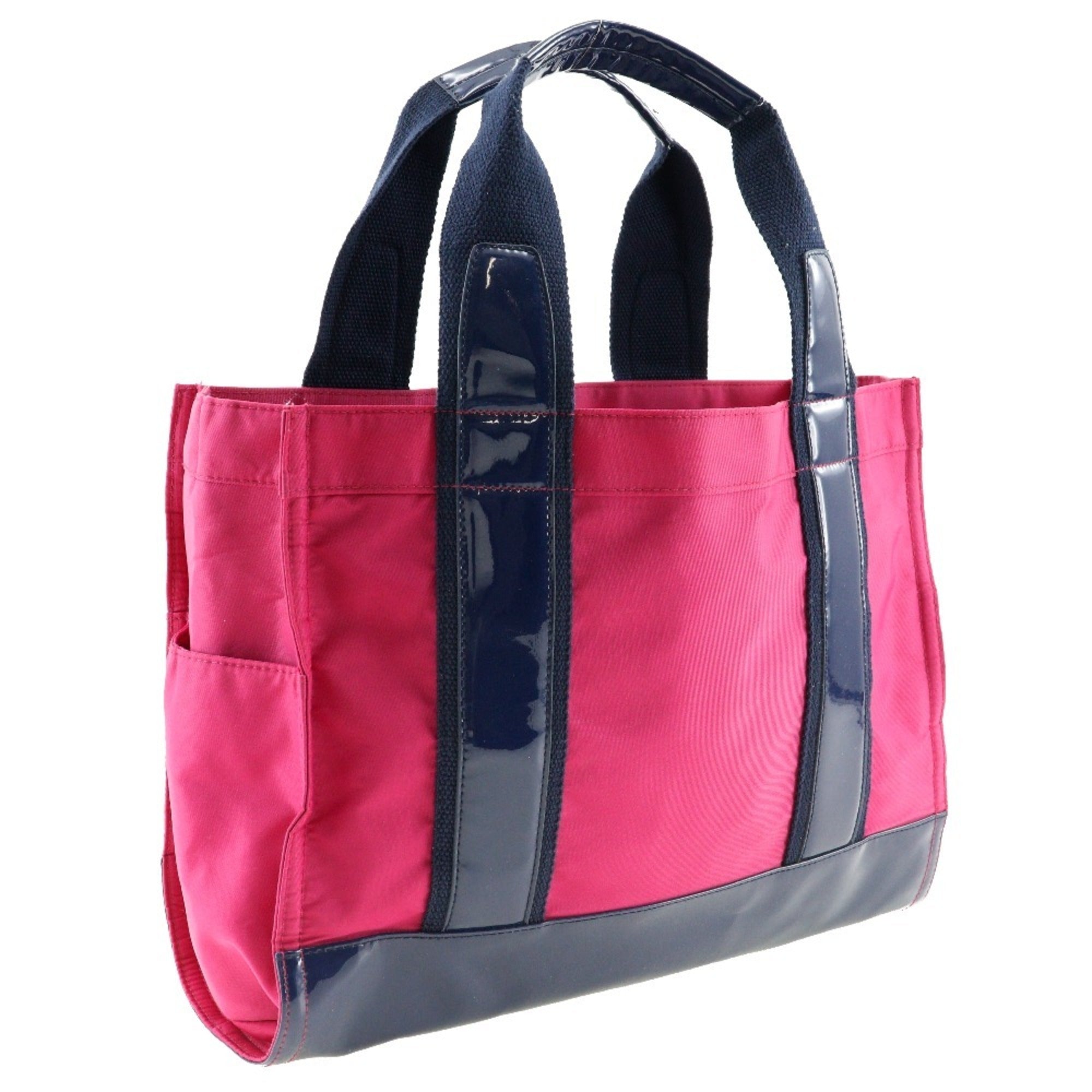 Tory Burch Navy Pink Nylon Tote Bag (Pre-Owned)