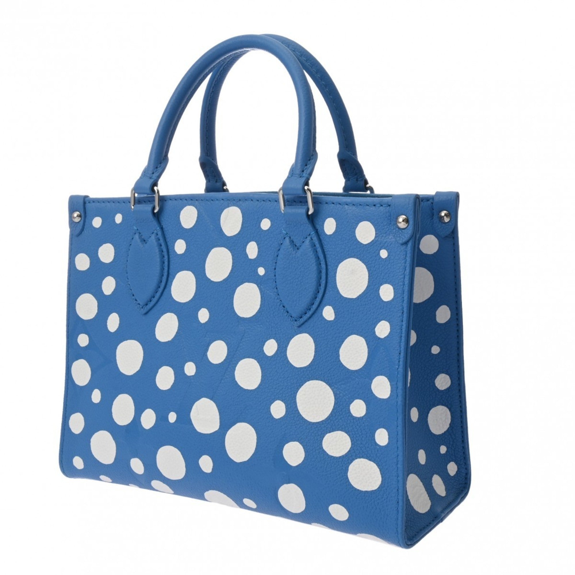 Louis Vuitton Blue White Leather Handbag (Pre-Owned)