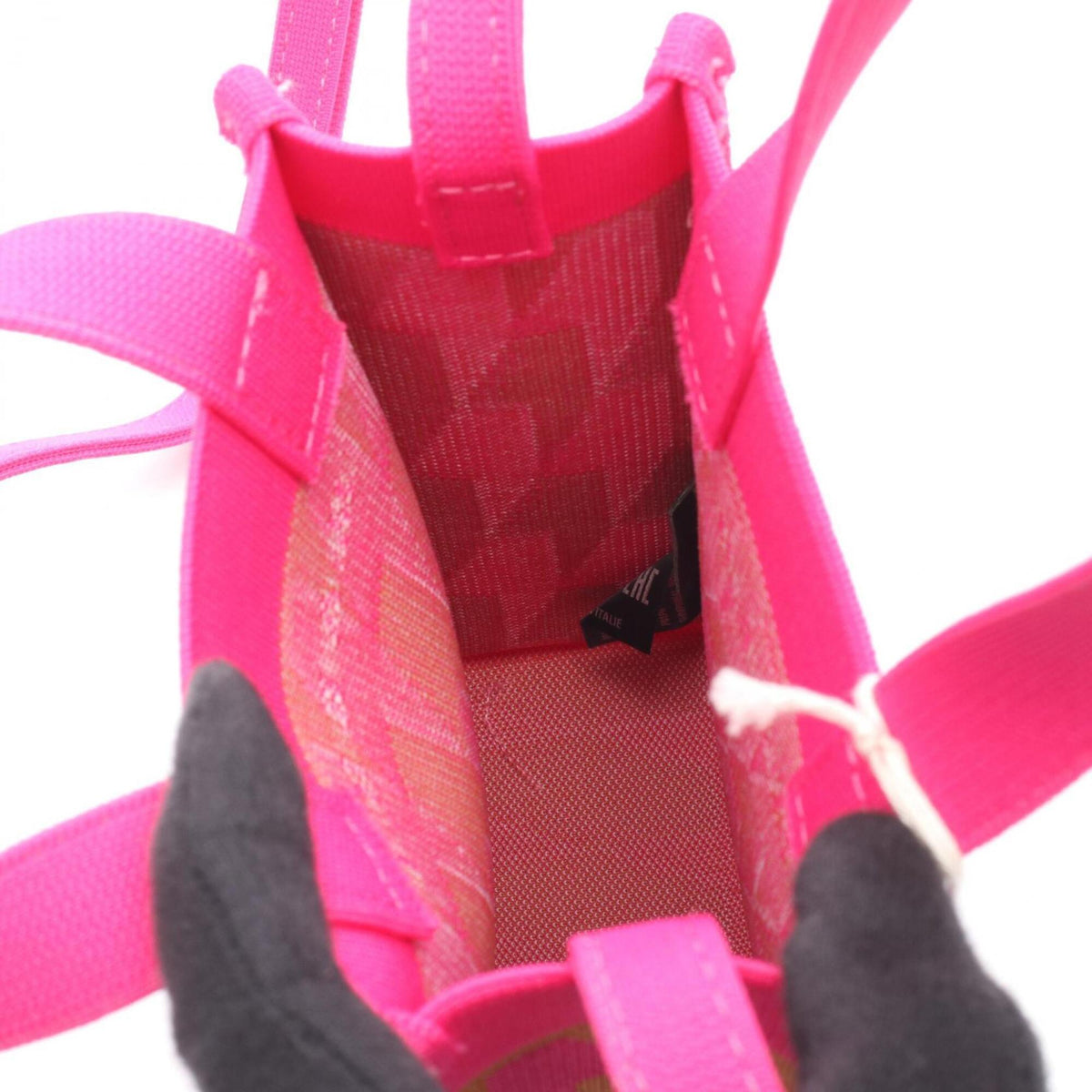 Marni Brown Pink Knit Handbag Shoulder Bag (Pre-Owned)