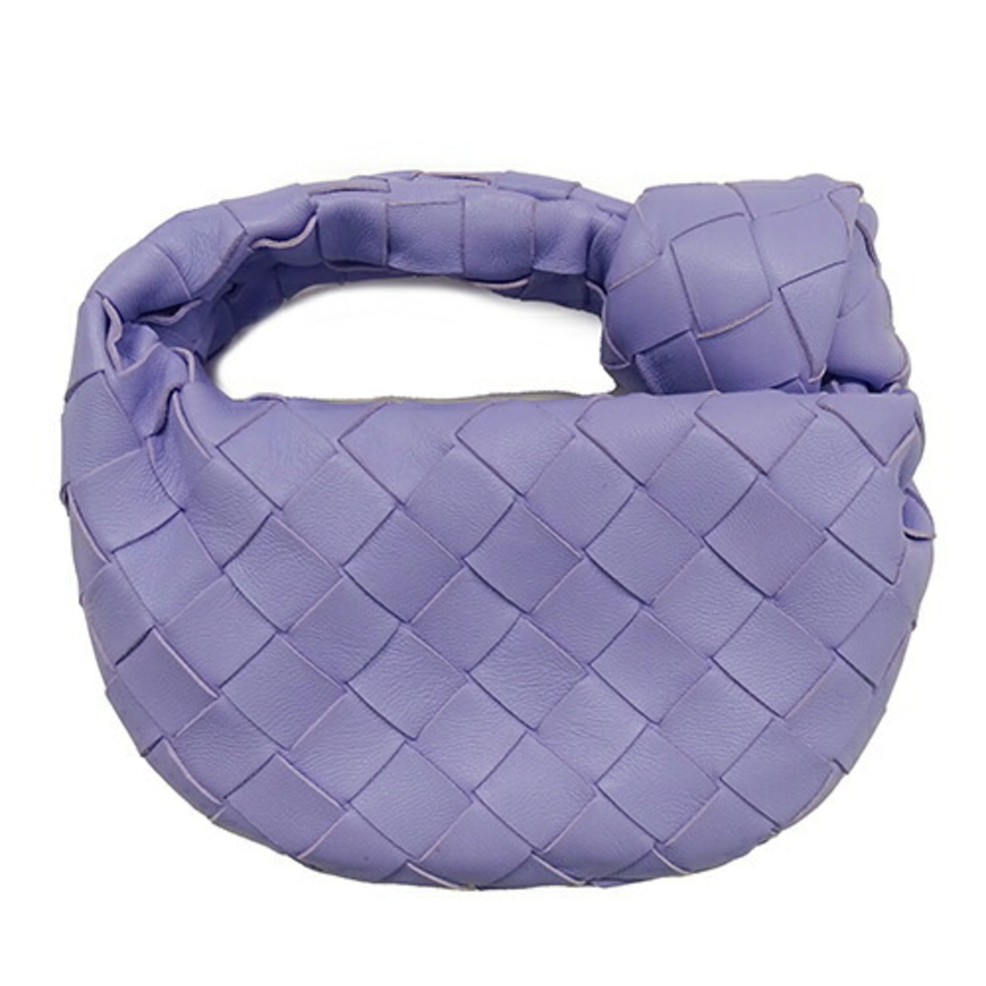 Bottega Veneta Purple Leather Handbag (Pre-Owned)