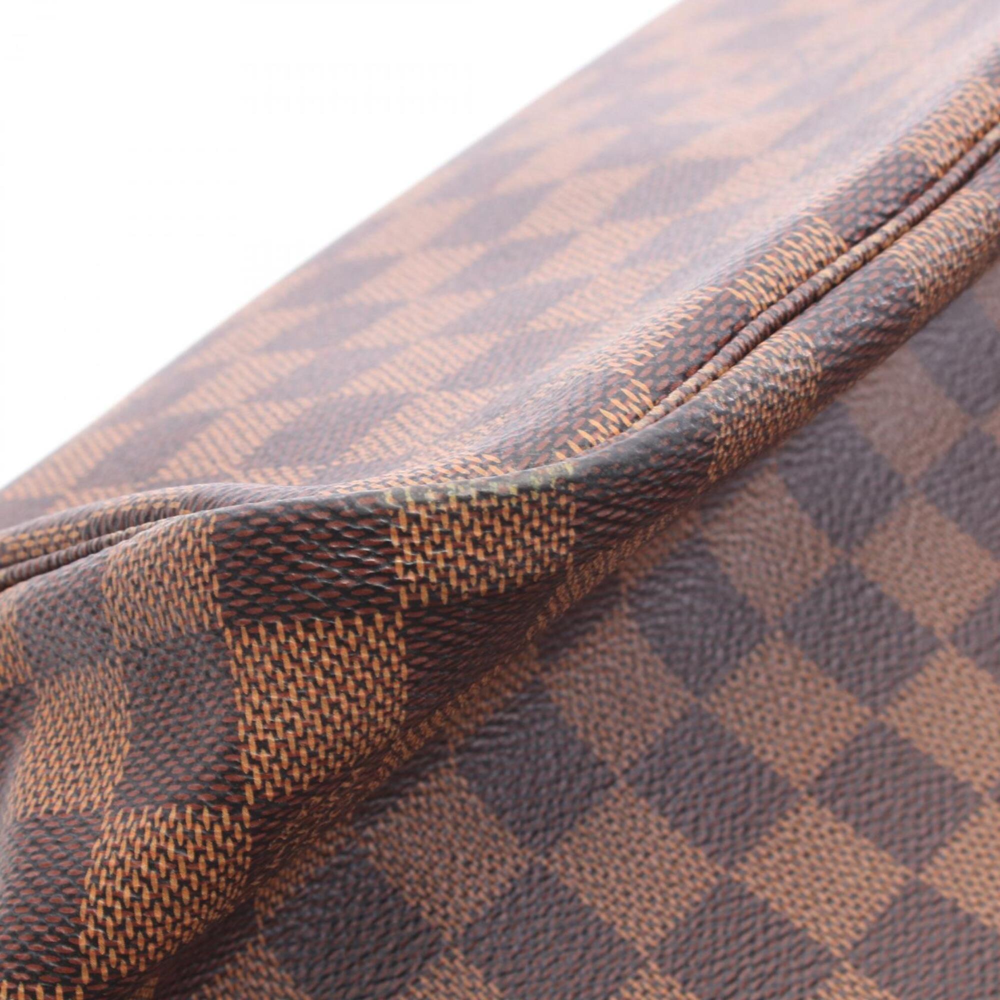 Louis Vuitton Brown Coated Canvas Leather Handbag Tote Bag (Pre-Owned)
