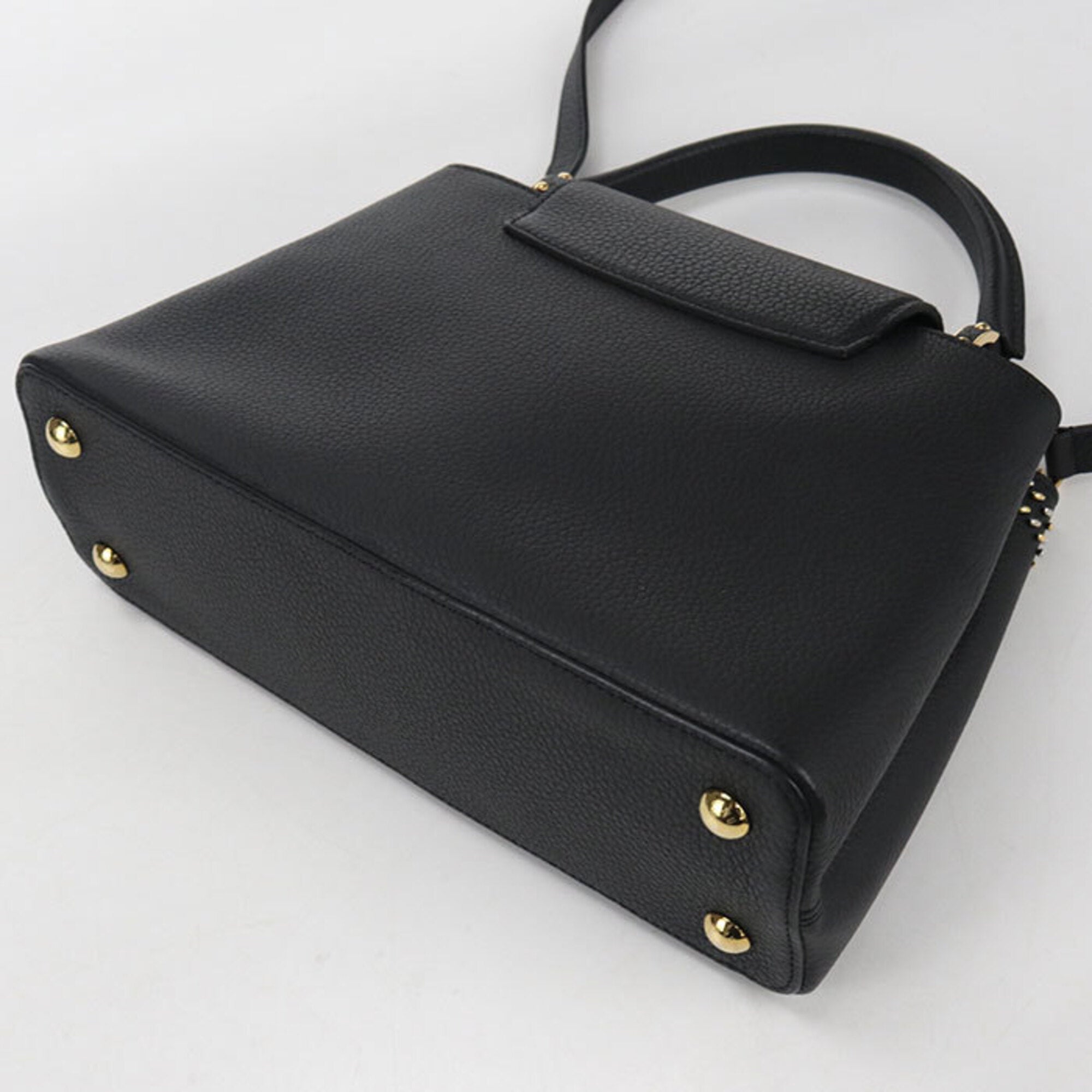 Louis Vuitton Black Leather Handbag (Pre-Owned)