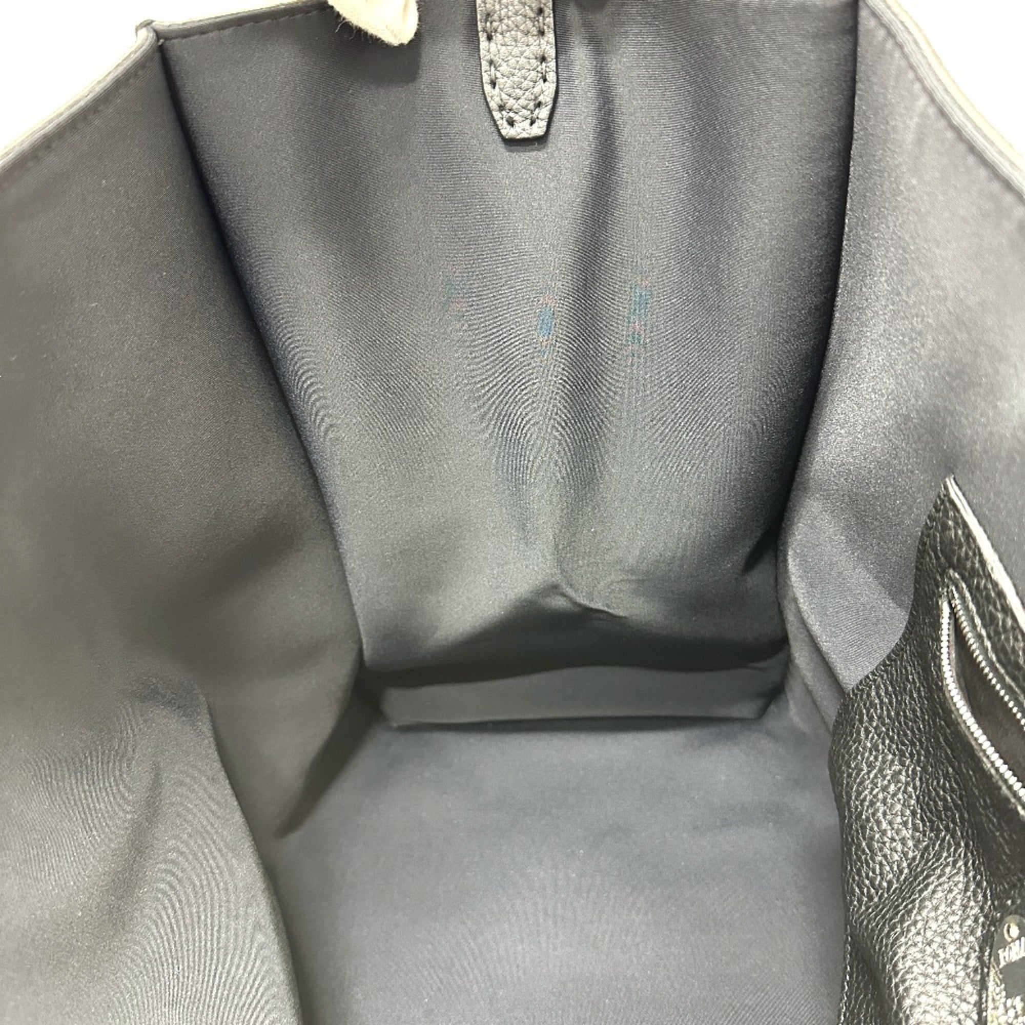 Fendi Selleria Black Leather Tote Bag (Pre-Owned)