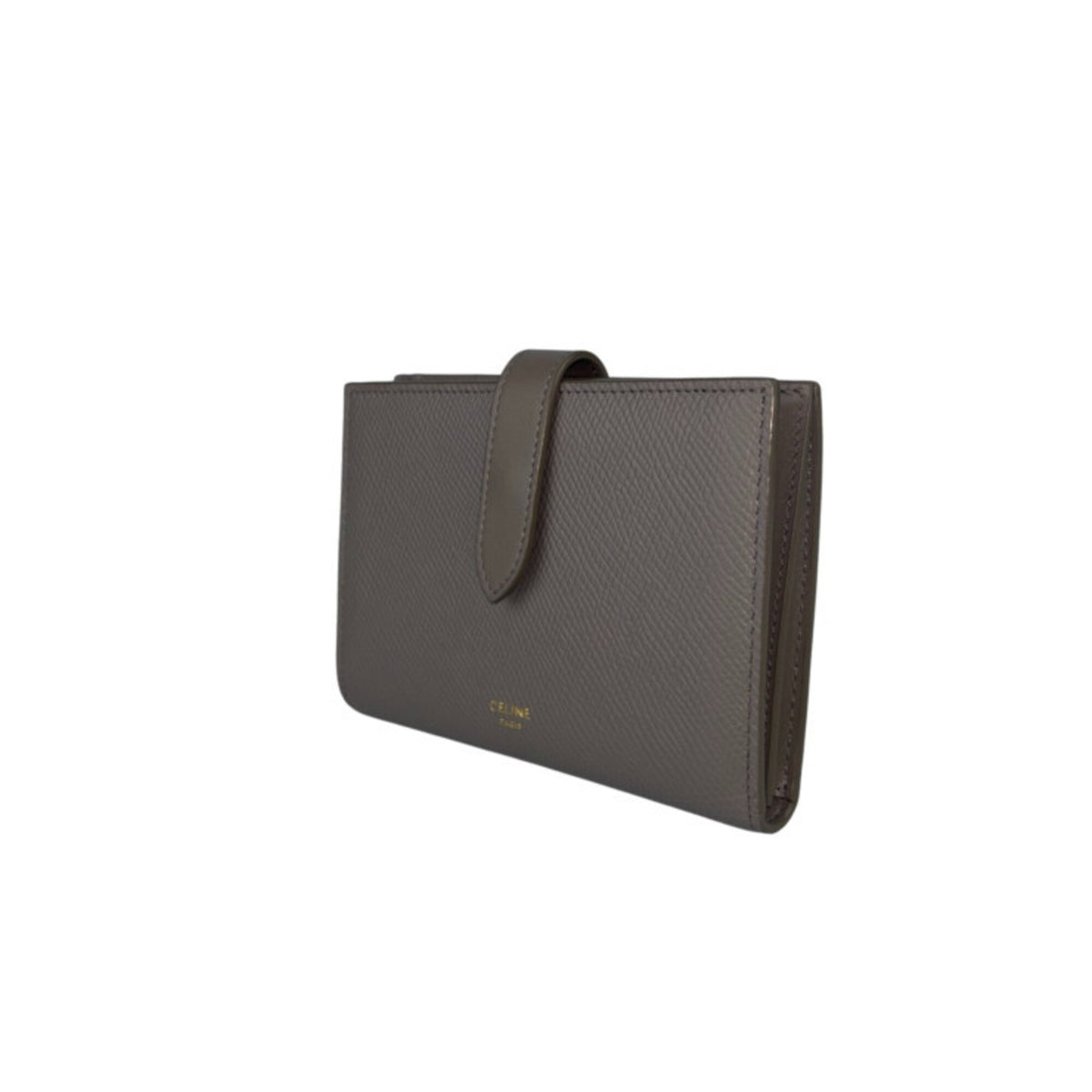 Celine Grayish Leather Wallet (Bi-Fold) (Pre-Owned)