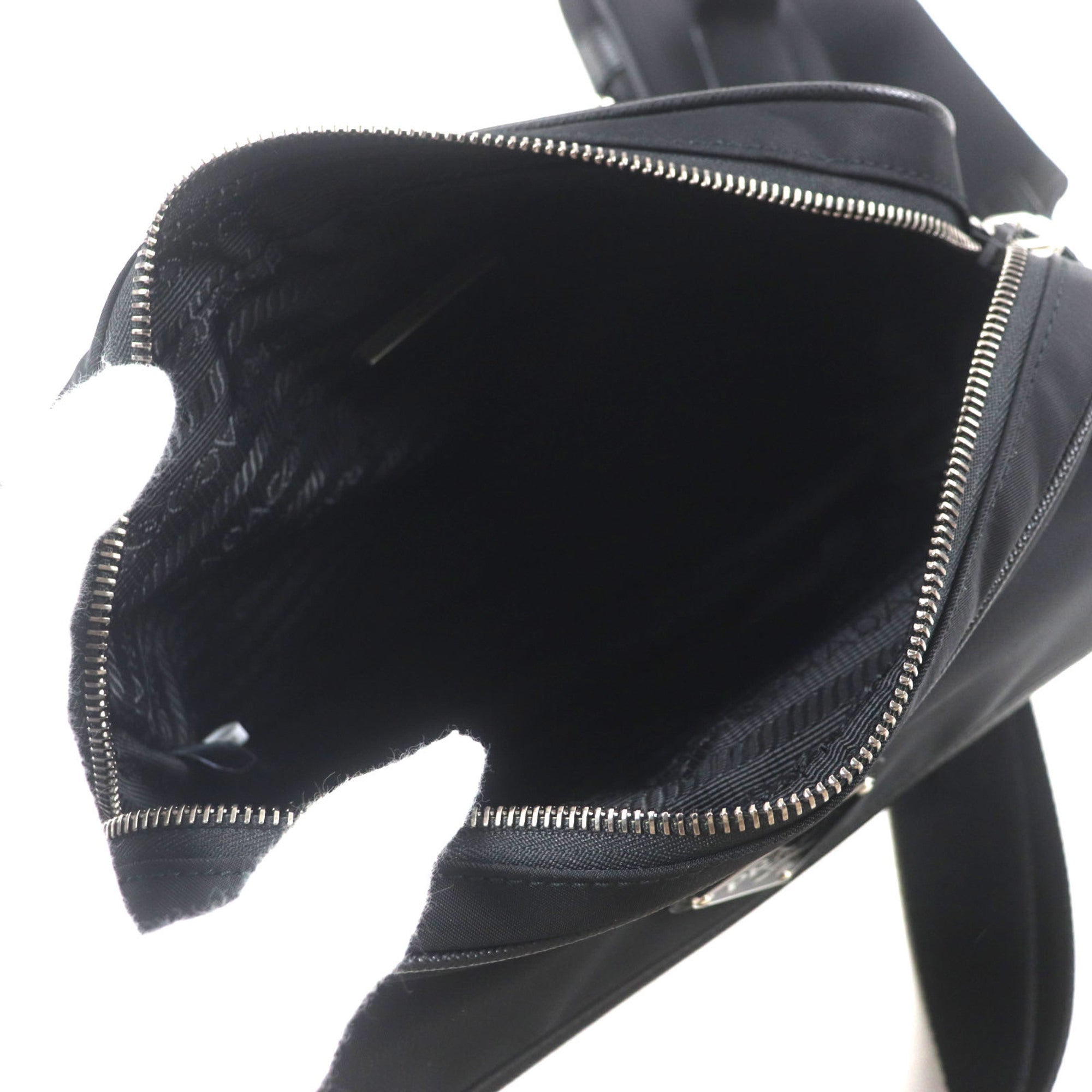 Prada Black Nylon Saffiano Shoulder Bag (Pre-Owned)