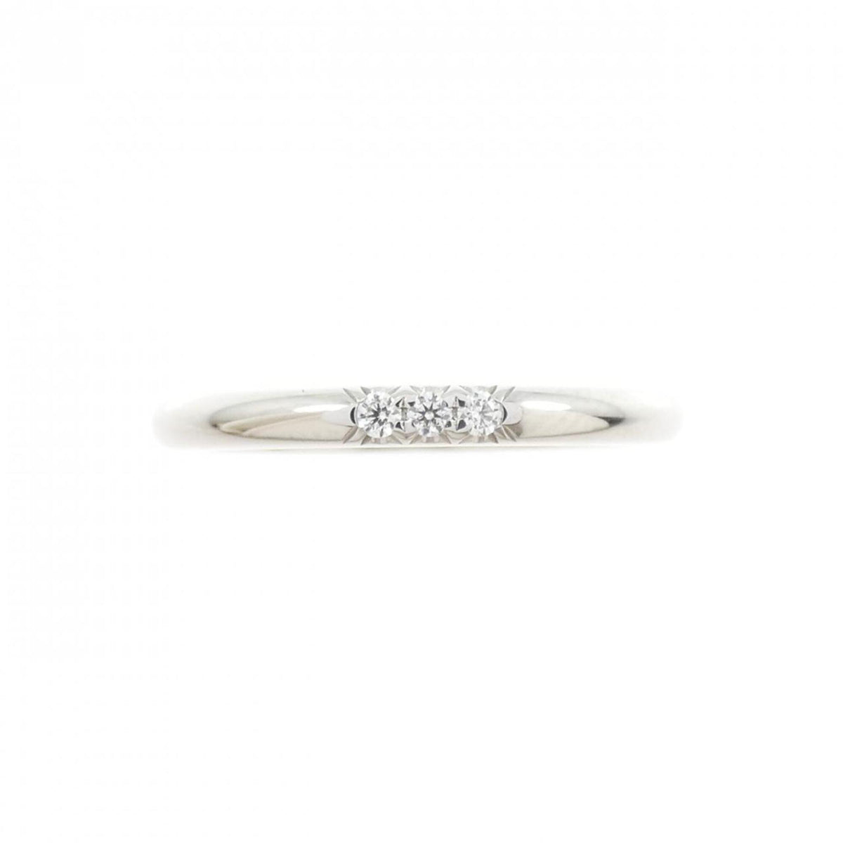 Tiffany Platinum Platinum 950 Band Ring (Pre-Owned)
