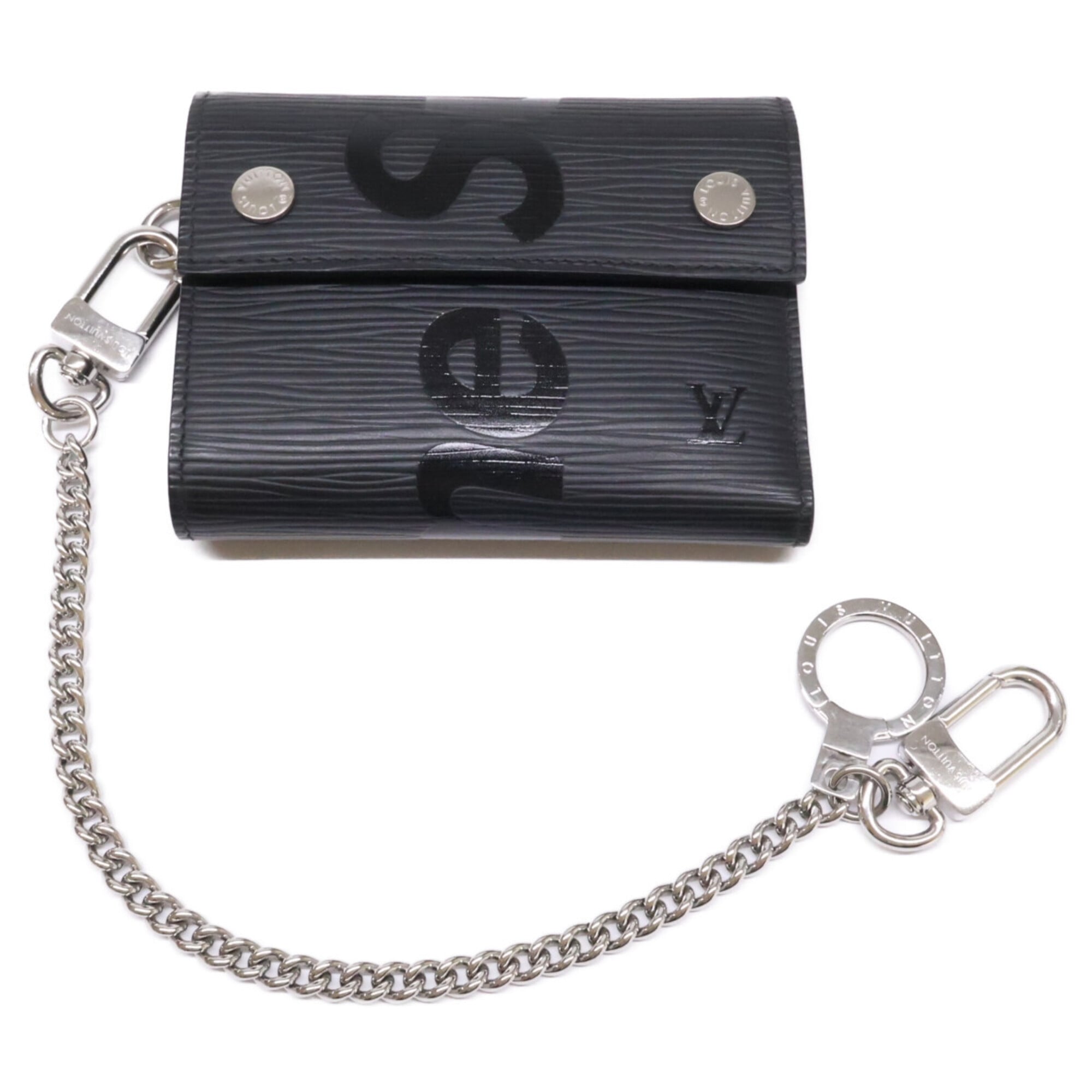 Louis Vuitton Black Epi Leather Chain/Shoulder Wallet (Pre-Owned)