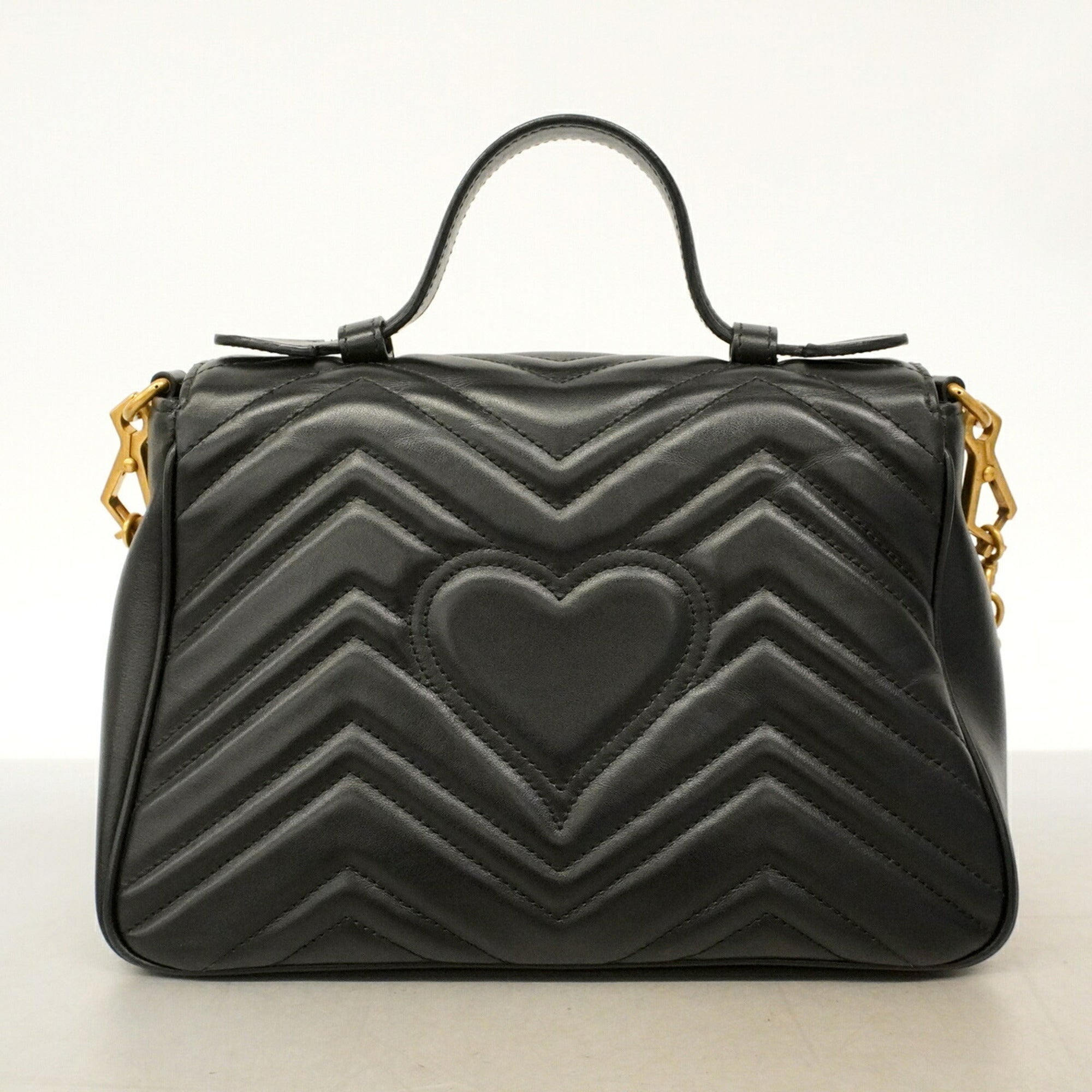 Gucci Black Leather Handbag (Pre-Owned)