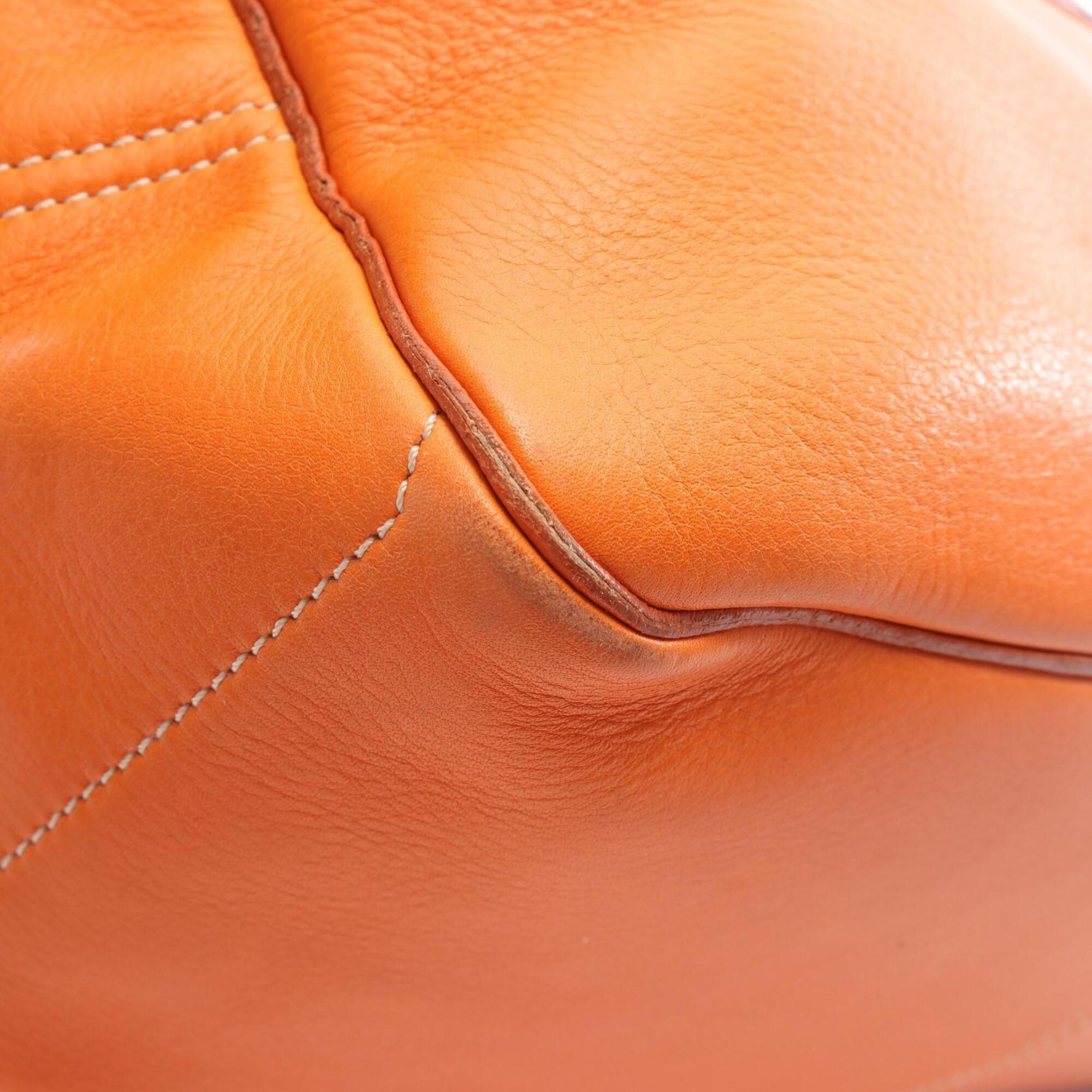 Celine Orange Leather Handbag (Pre-Owned)