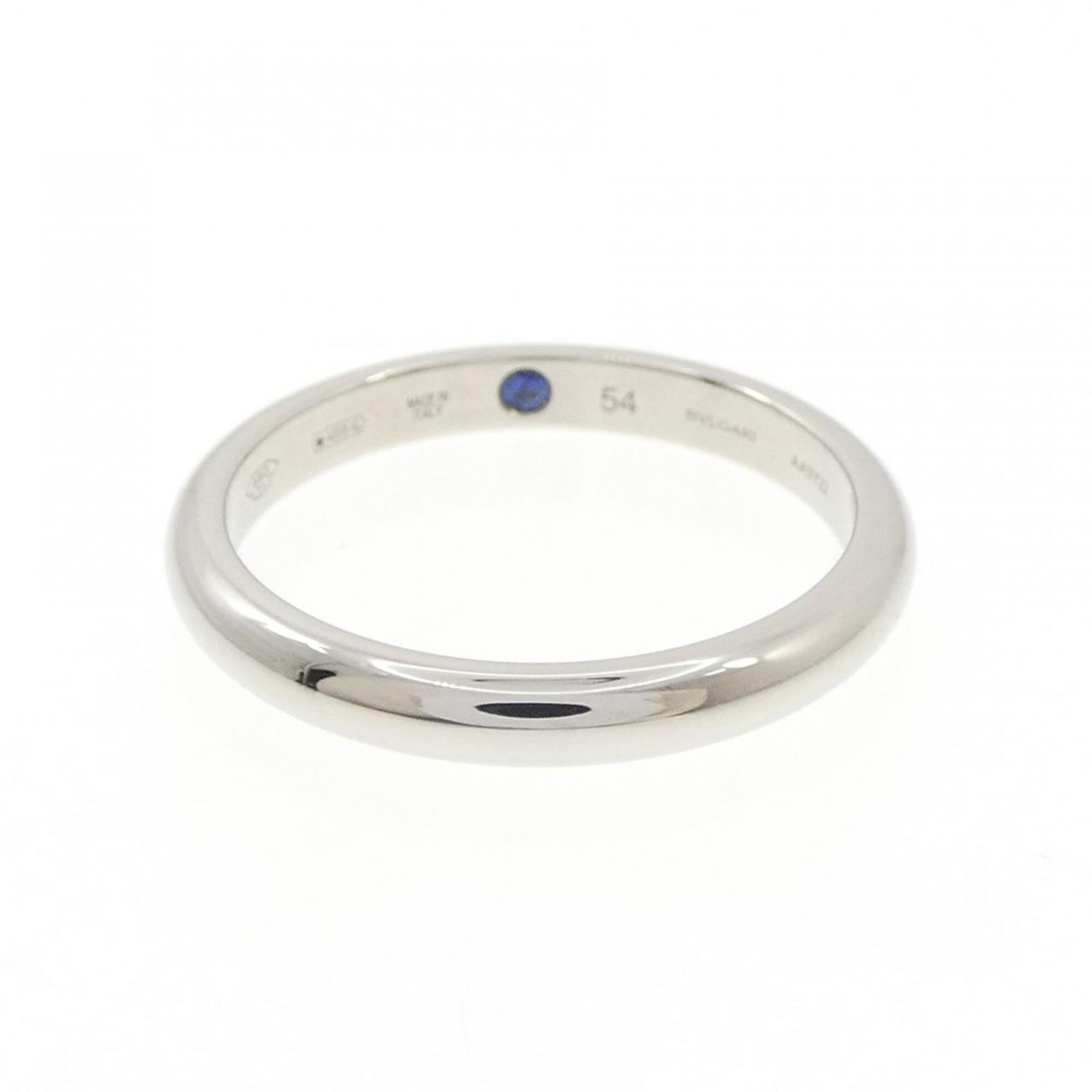 Bvlgari Platinum Platinum 950 Band Ring (Pre-Owned)