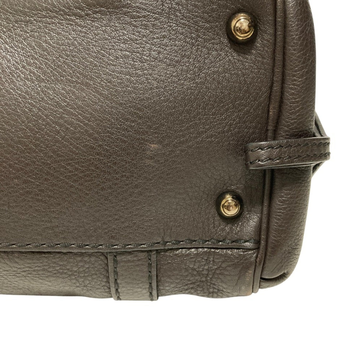 Tod's Brown Leather Boston Bag Handbag (Pre-Owned)