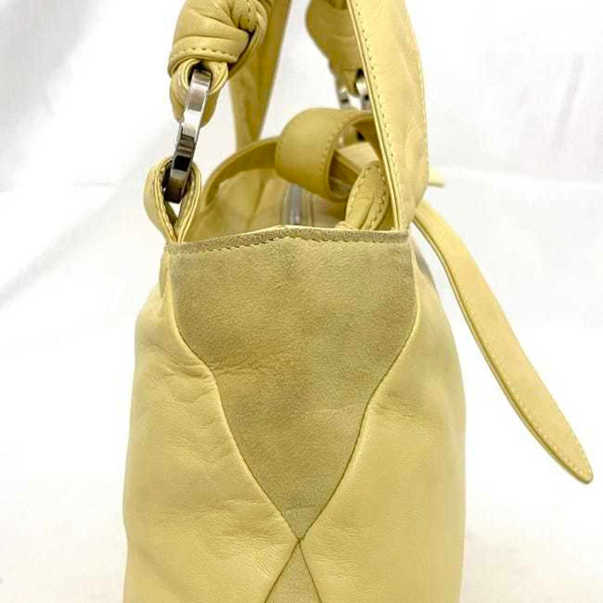 Loewe Yellow Leather Handbag Tote Bag (Pre-Owned)