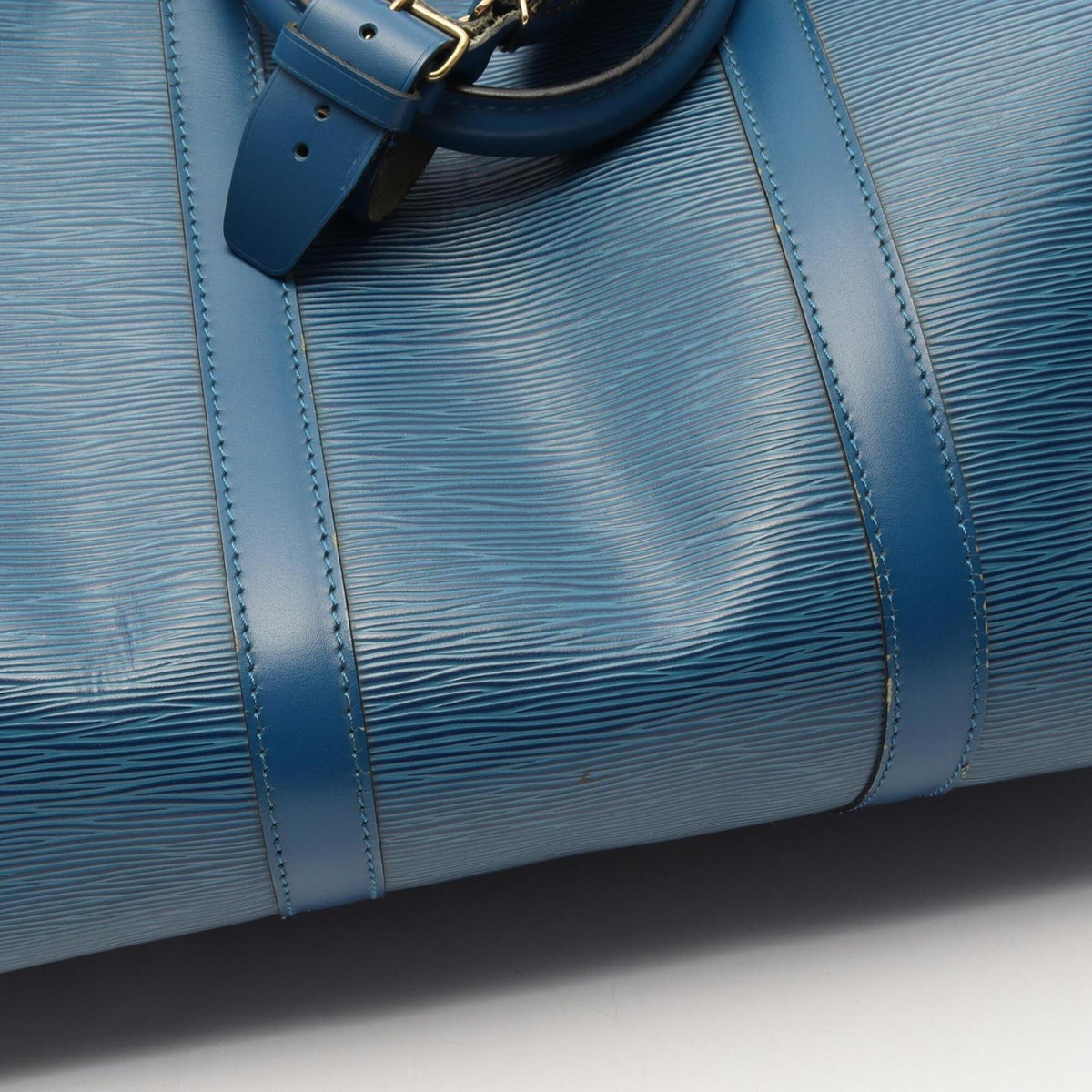 Louis Vuitton Blue Toledo Blue Epi Leather Boston Bag Handbag (Pre-Owned)