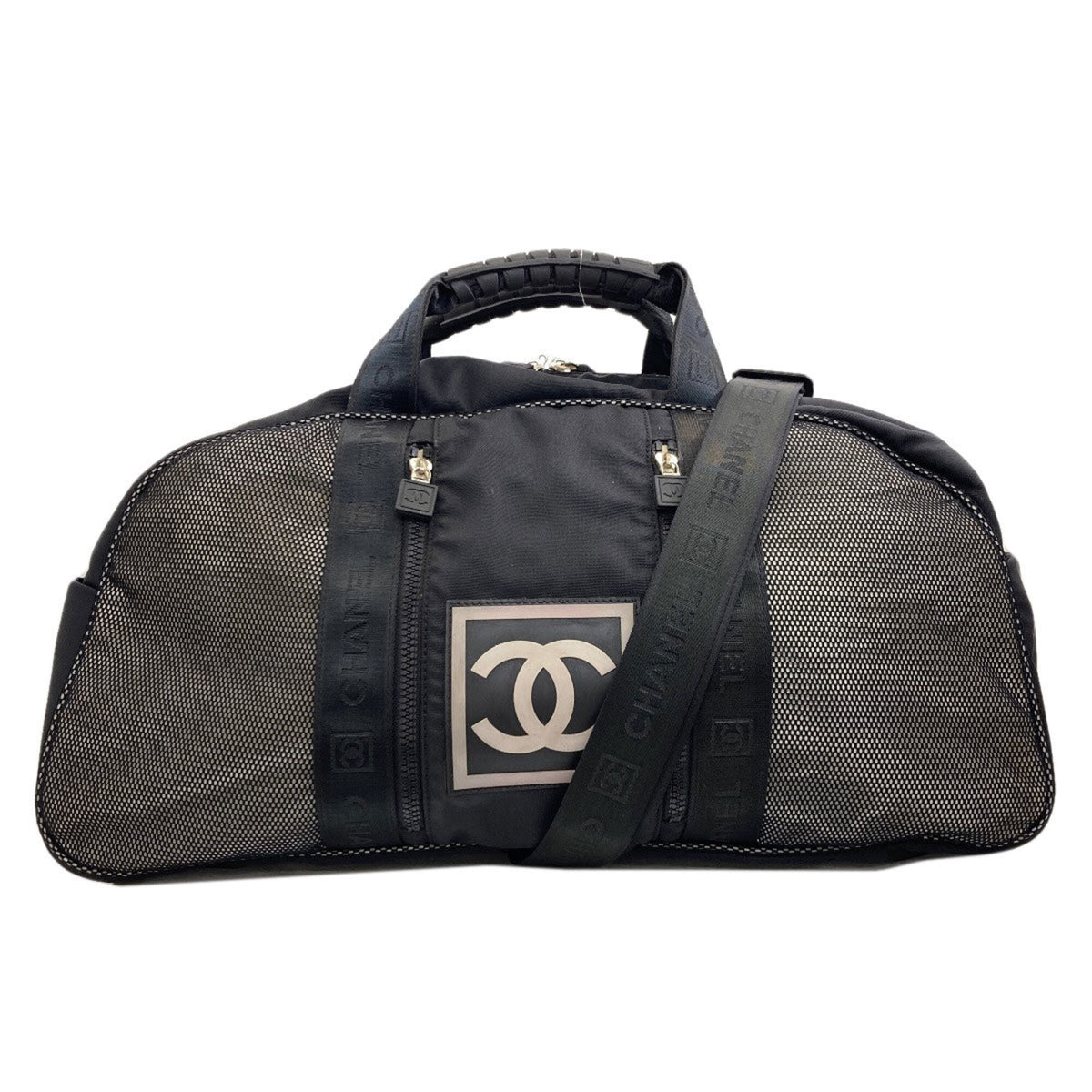 Chanel Sport Black Nylon Boston Bag (Pre-Owned)